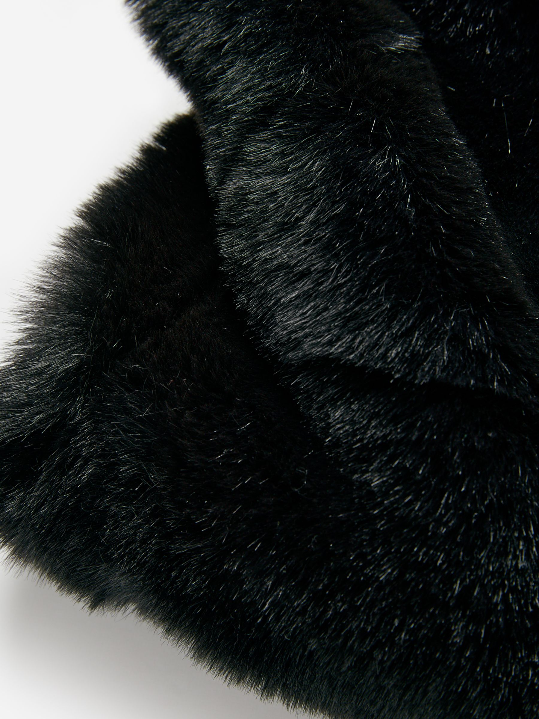 Nelle Black Faux Fur Snood Scarf - Image 4 of 4