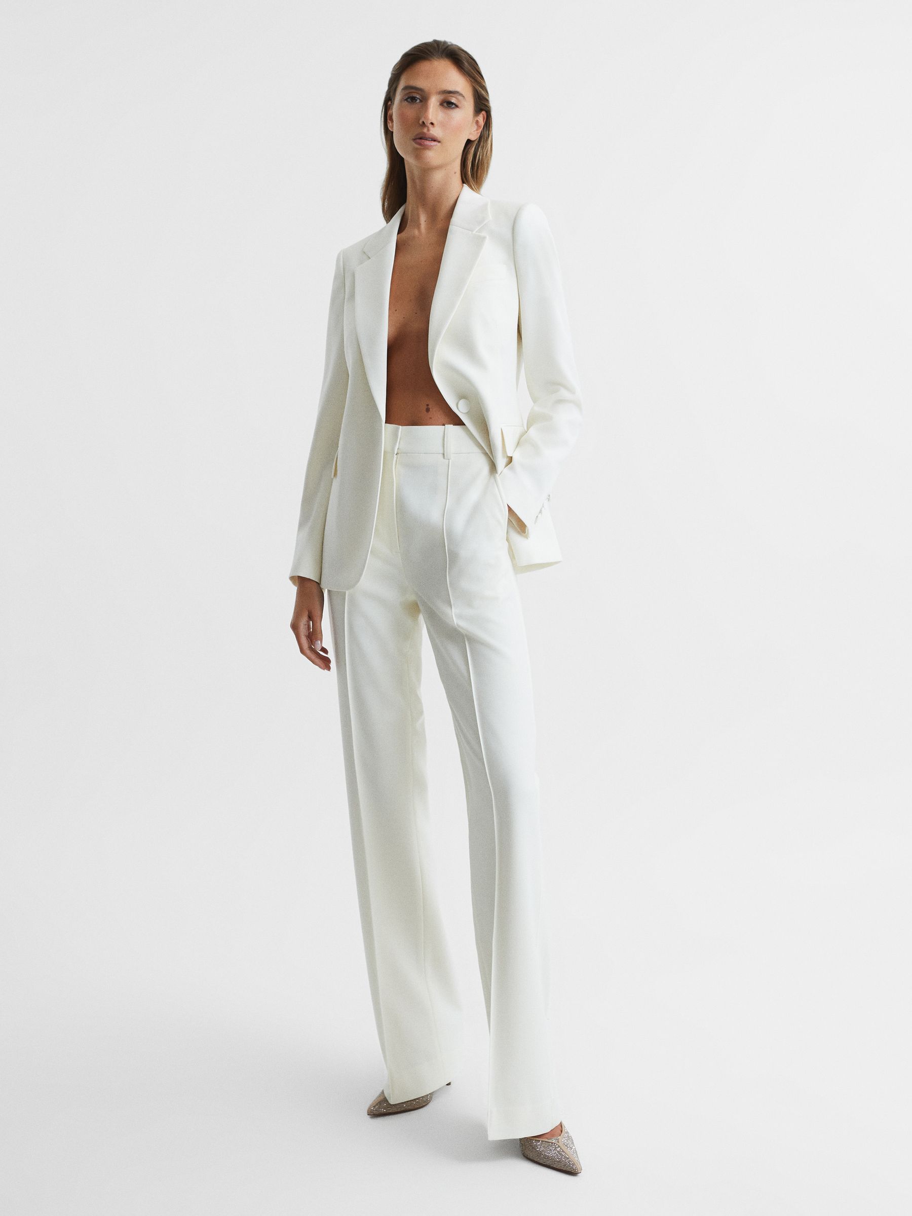 Tuxedo Blazer in White - Image 6 of 7