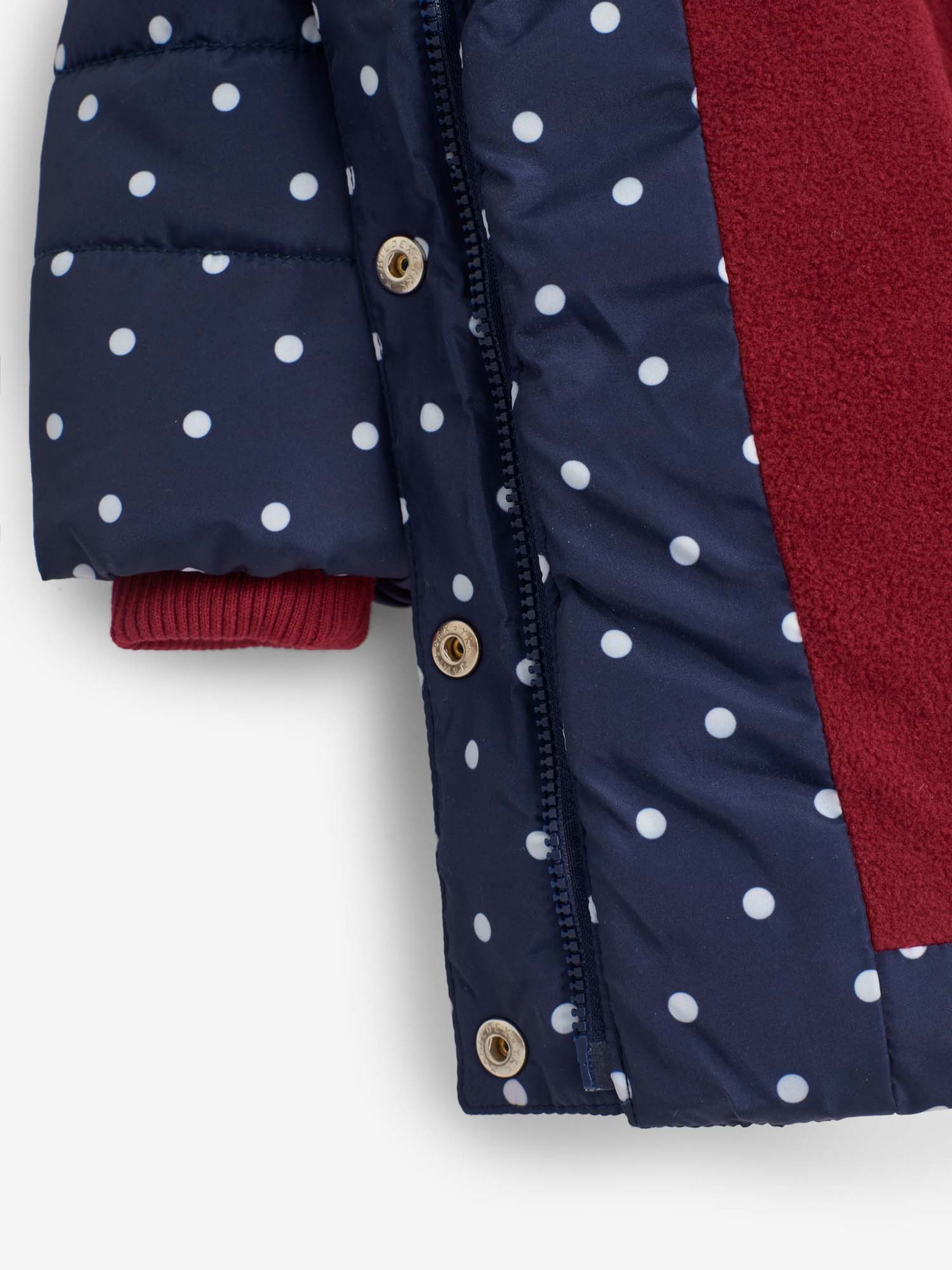 Puffer Jacket in Navy White Dot - Image 6 of 7