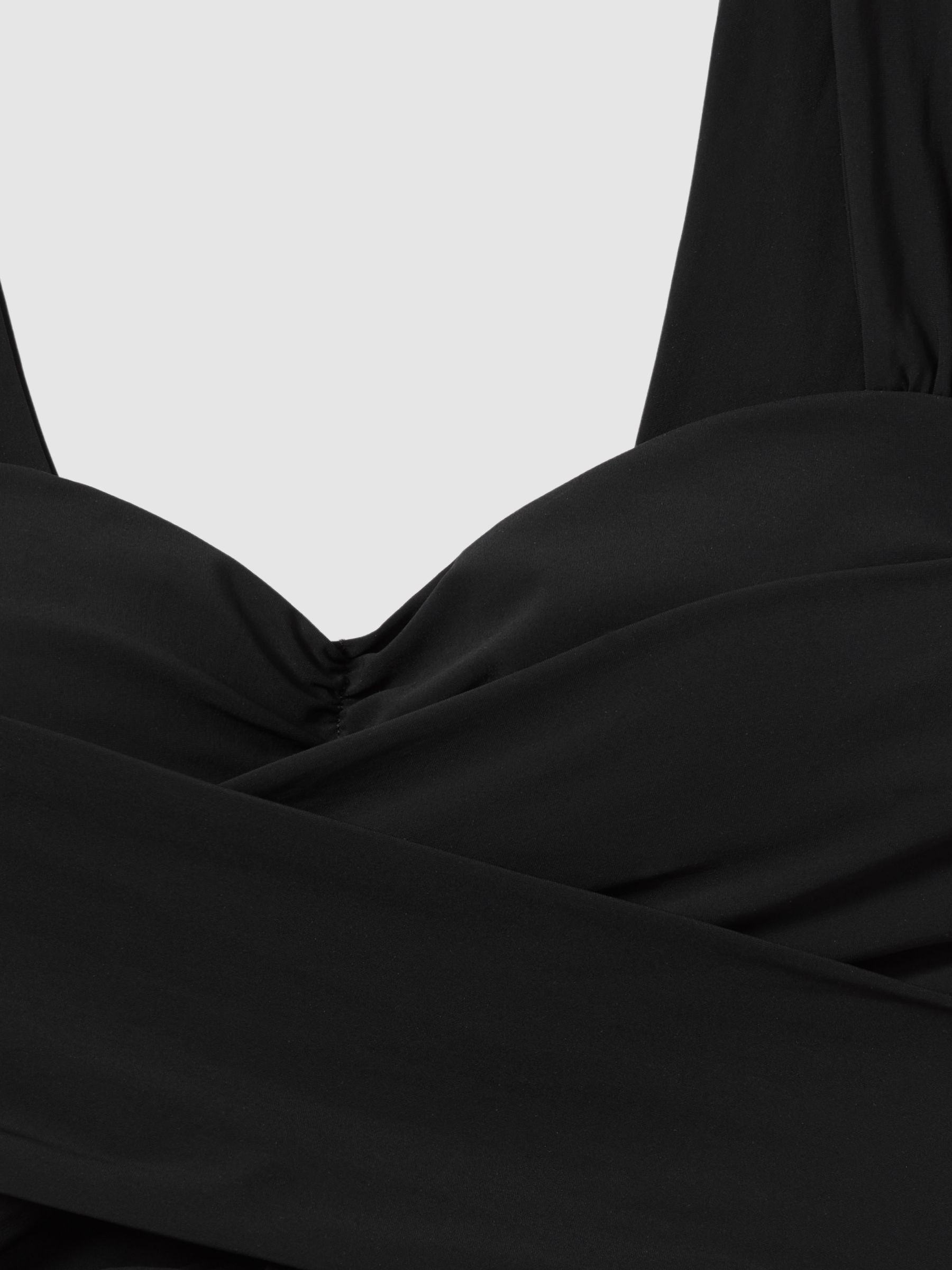 Wrap Design Bikini Top in Black - Image 6 of 7