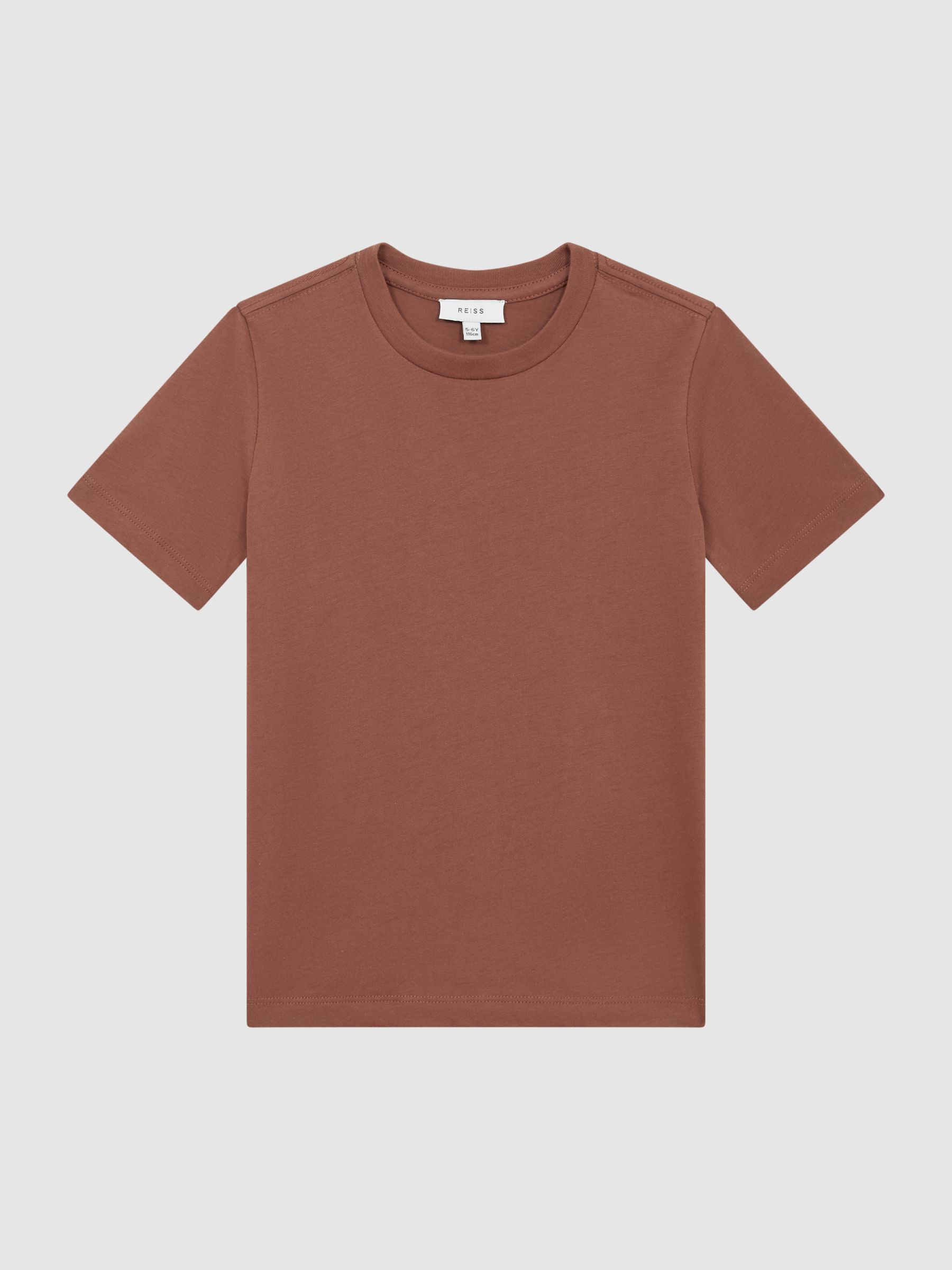 3-9 yrs Crew Neck T-Shirt in Sienna - Image 2 of 6
