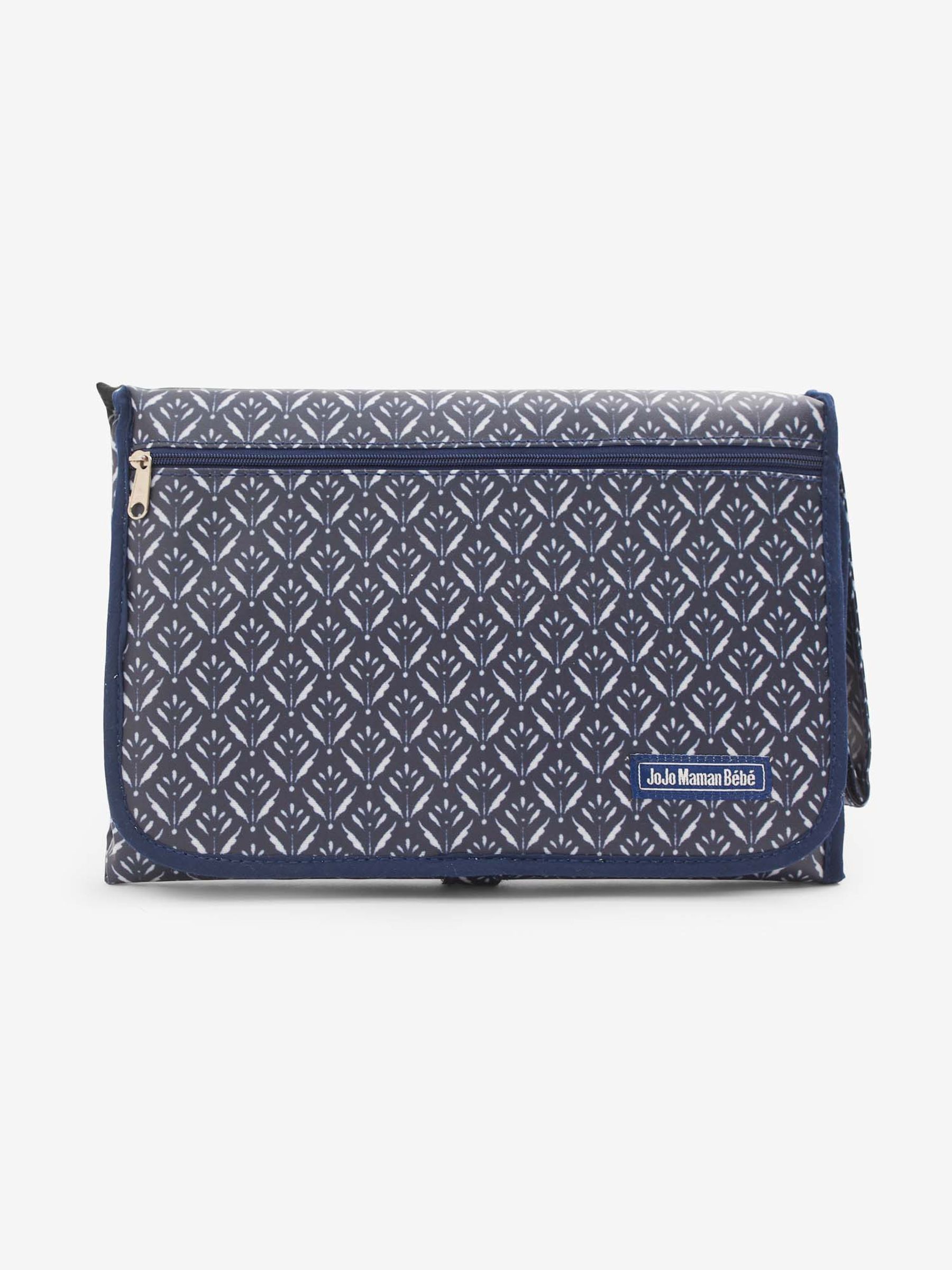 Batik Print Travel Changing Mat in Blue - Image 1 of 3