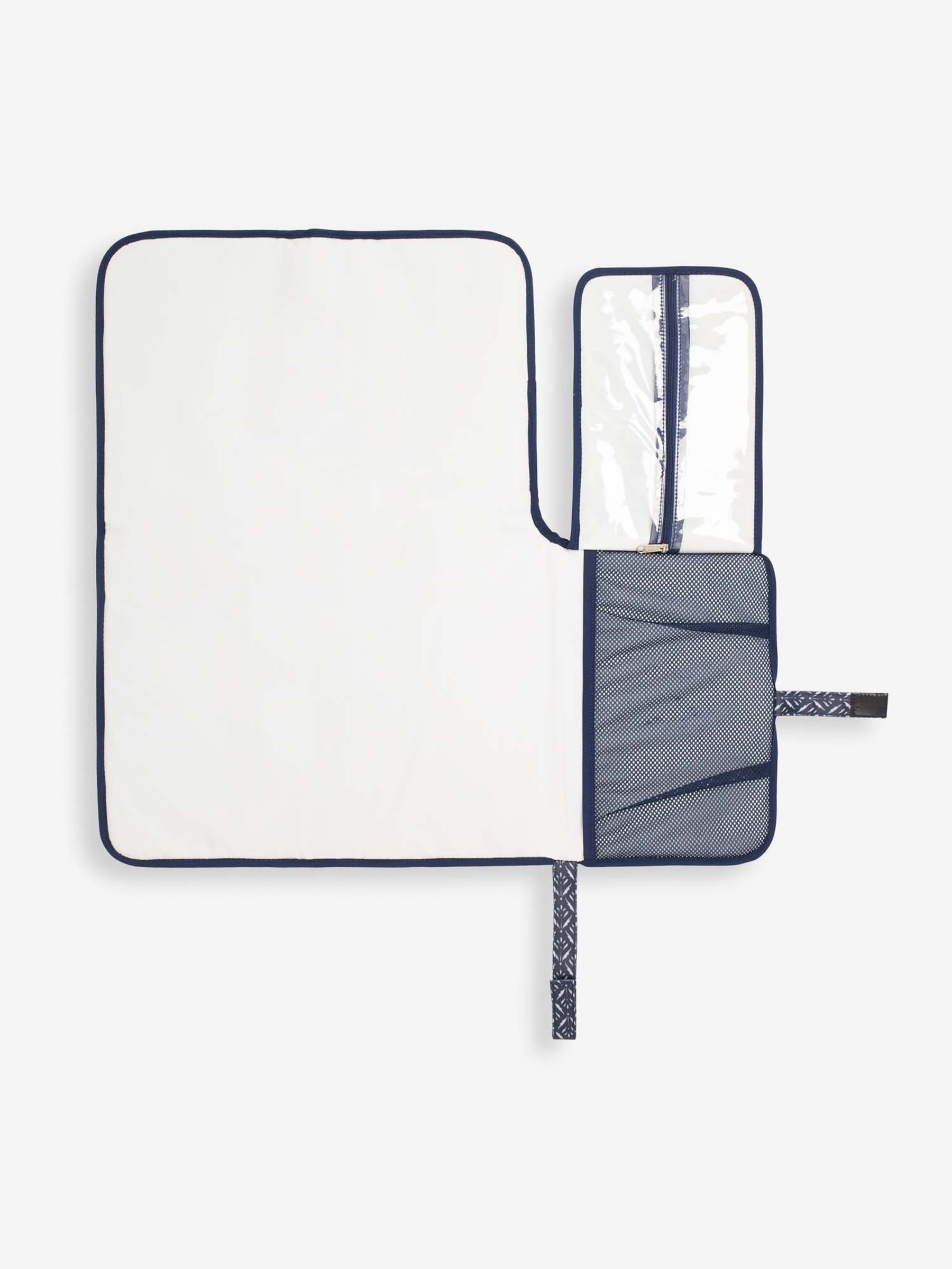Batik Print Travel Changing Mat in Blue - Image 2 of 3