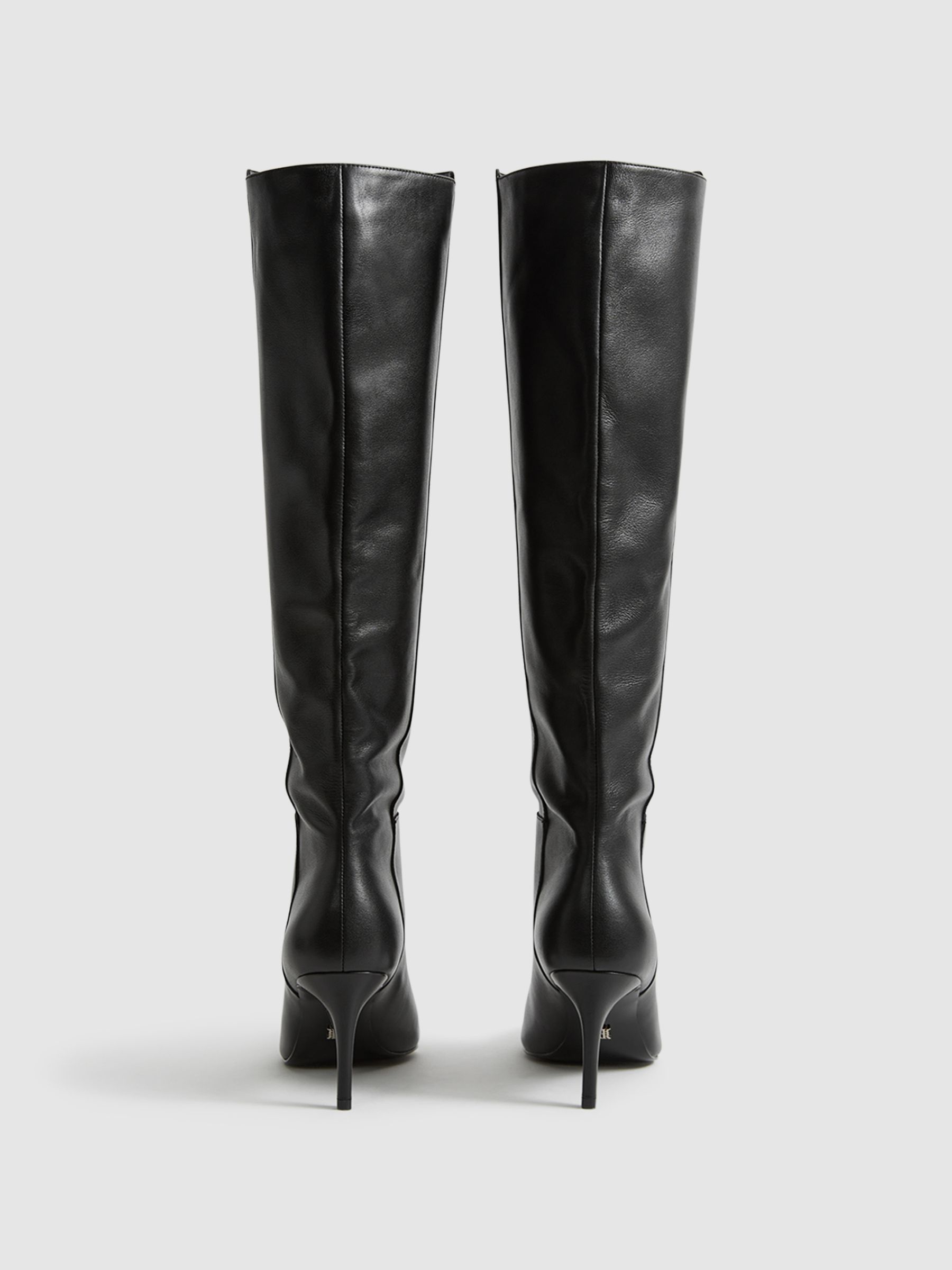 Pull On Knee High Boots in Black - Image 5 of 5