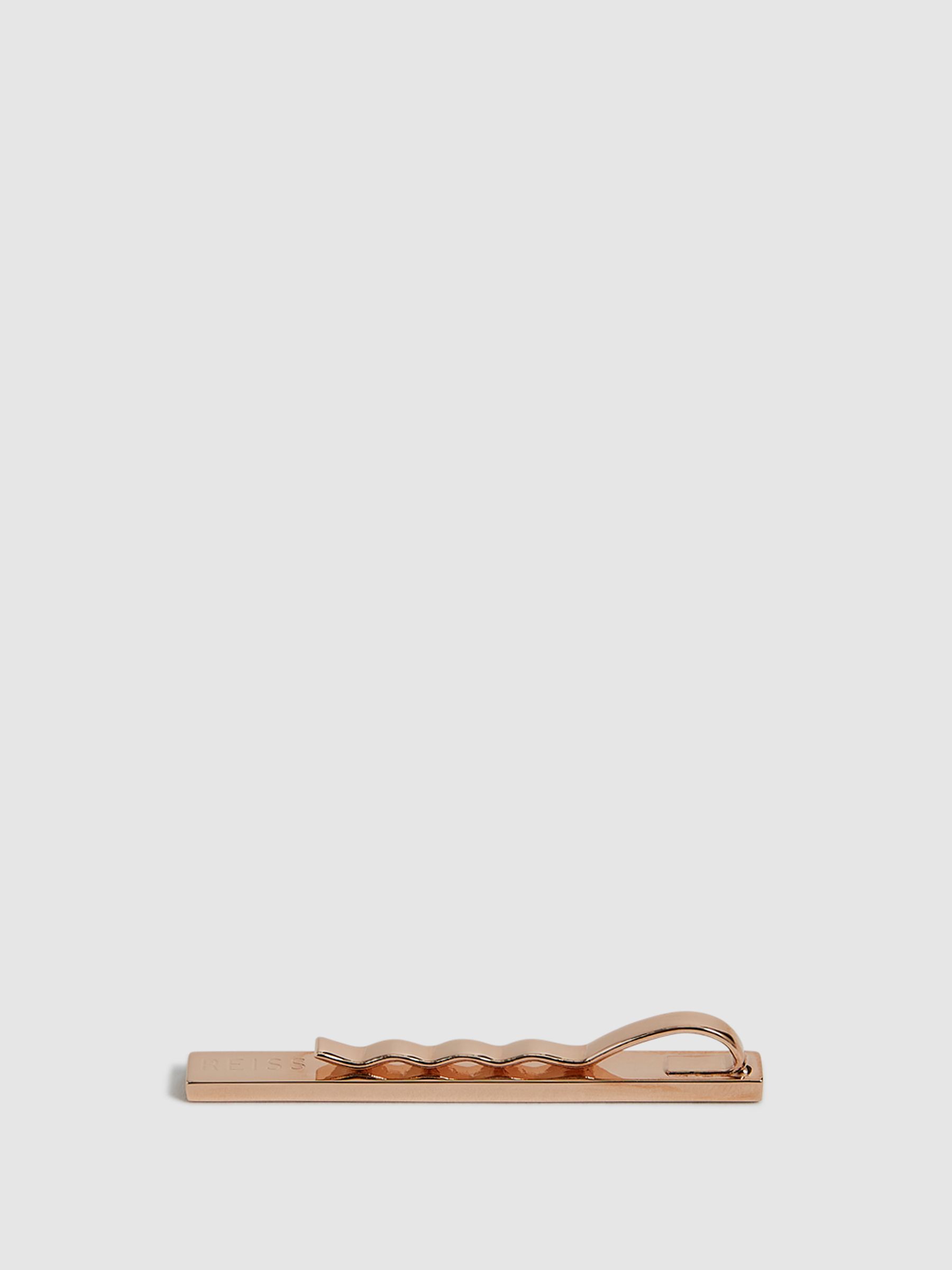 Stone Insert Tie Bar in Rose Gold - Image 3 of 4