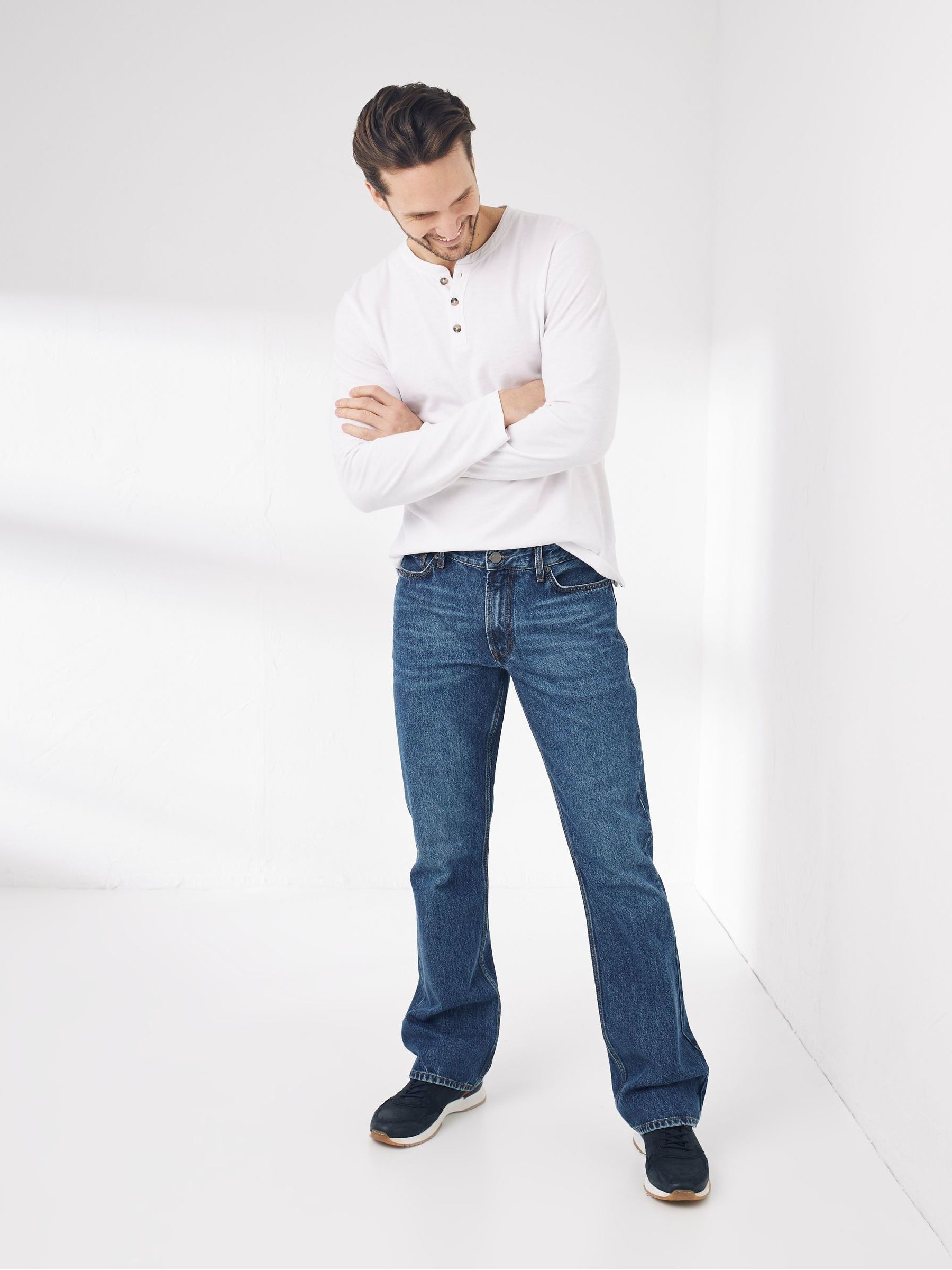 Stone Wash Bootcut Jeans - Image 2 of 5