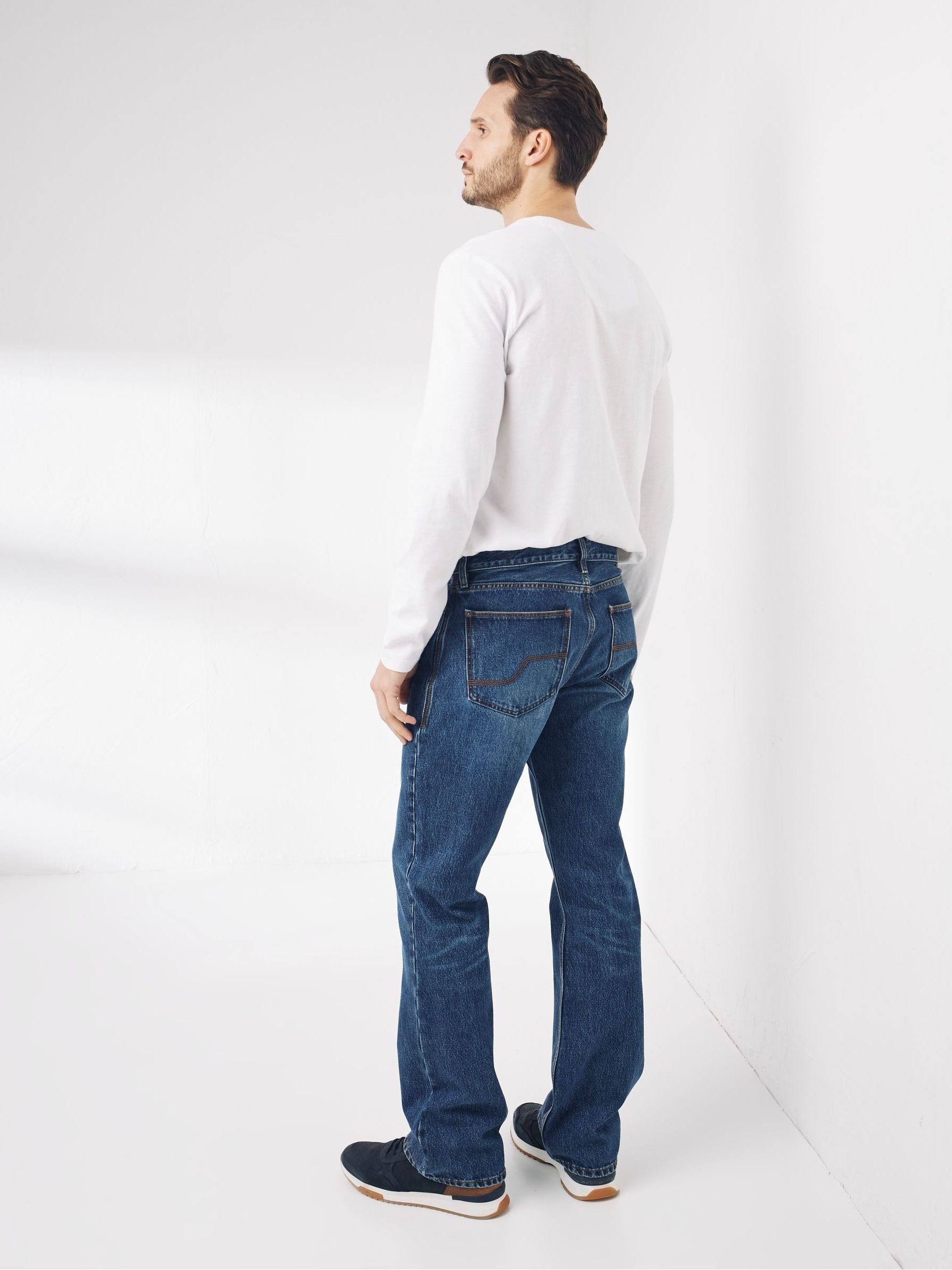Stone Wash Bootcut Jeans - Image 3 of 5
