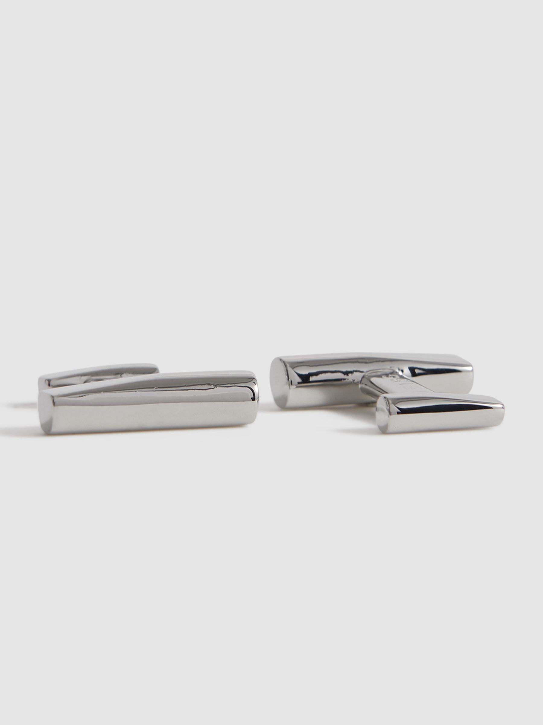 Bar Cufflinks in Silver - image 2