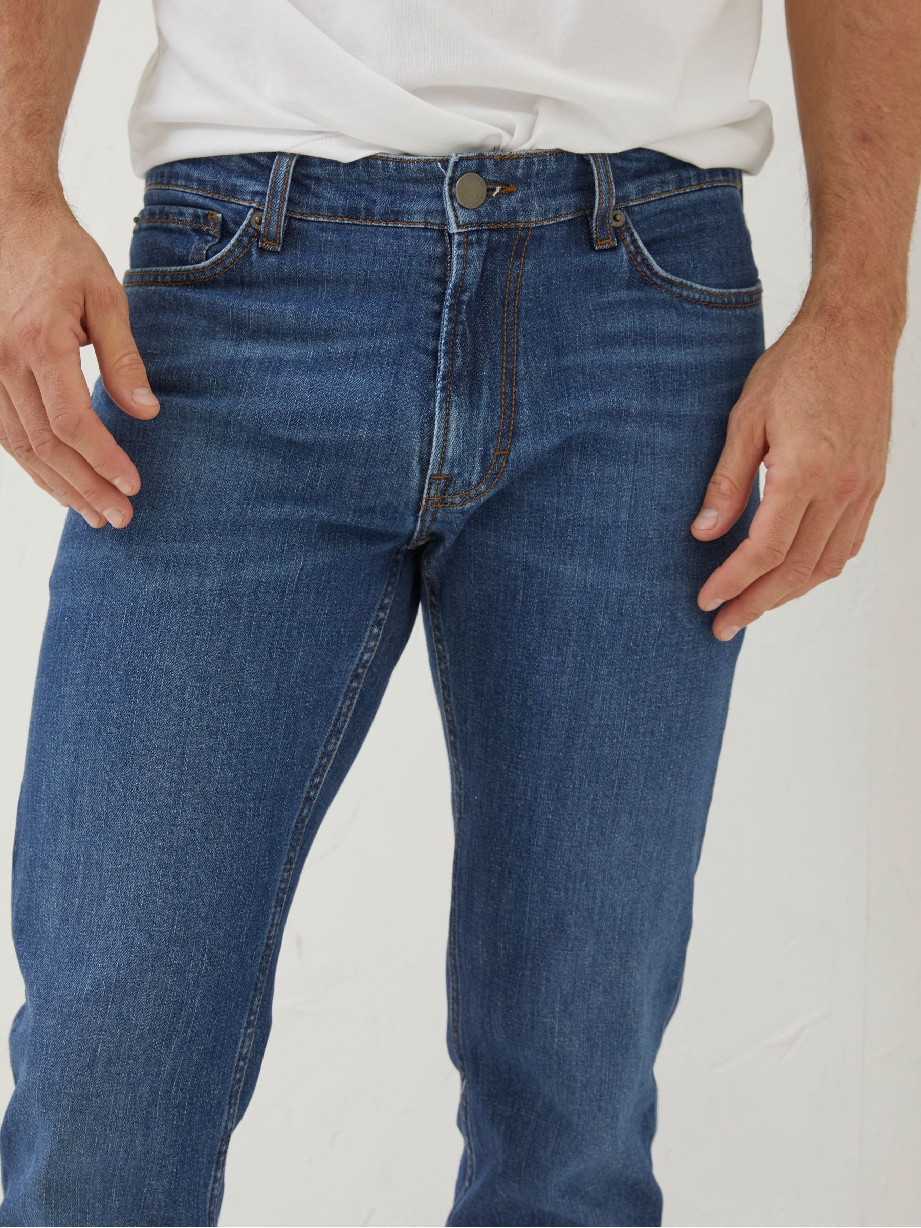 Blue Slim Mid Wash Jeans - Image 1 of 6