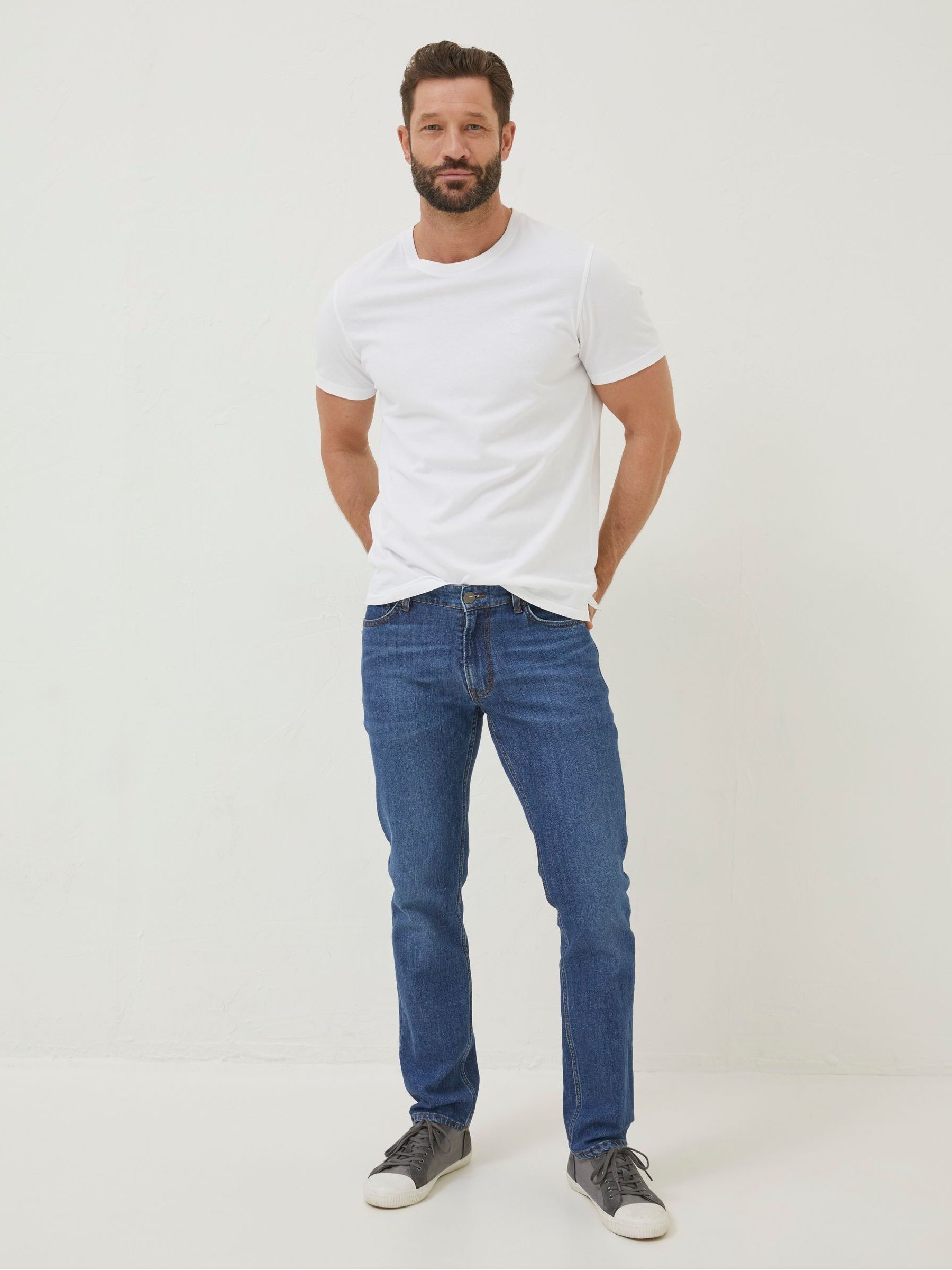 Blue Slim Mid Wash Jeans - Image 2 of 6