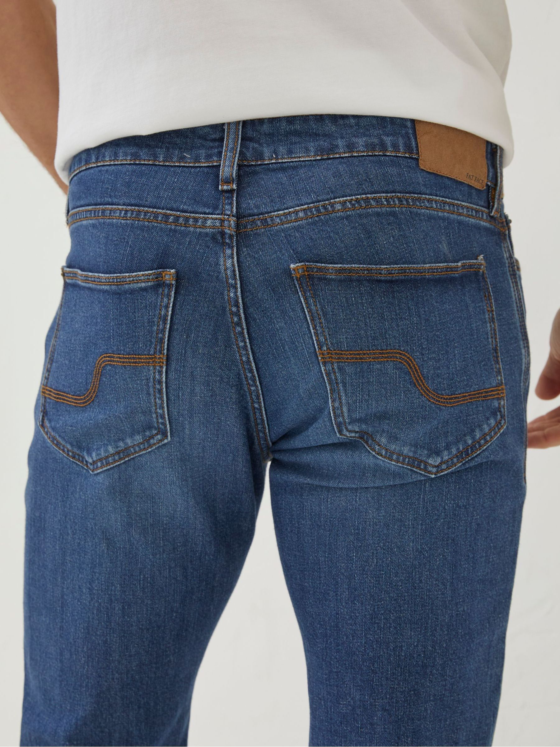 Blue Slim Mid Wash Jeans - Image 5 of 6