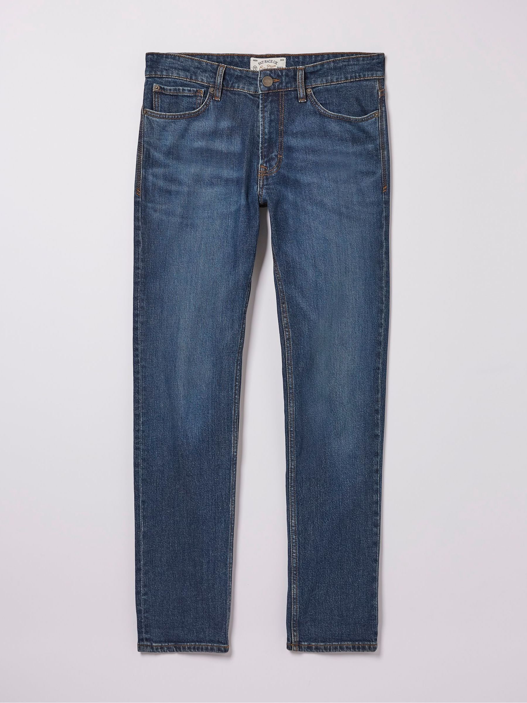 Blue Slim Mid Wash Jeans - Image 6 of 6