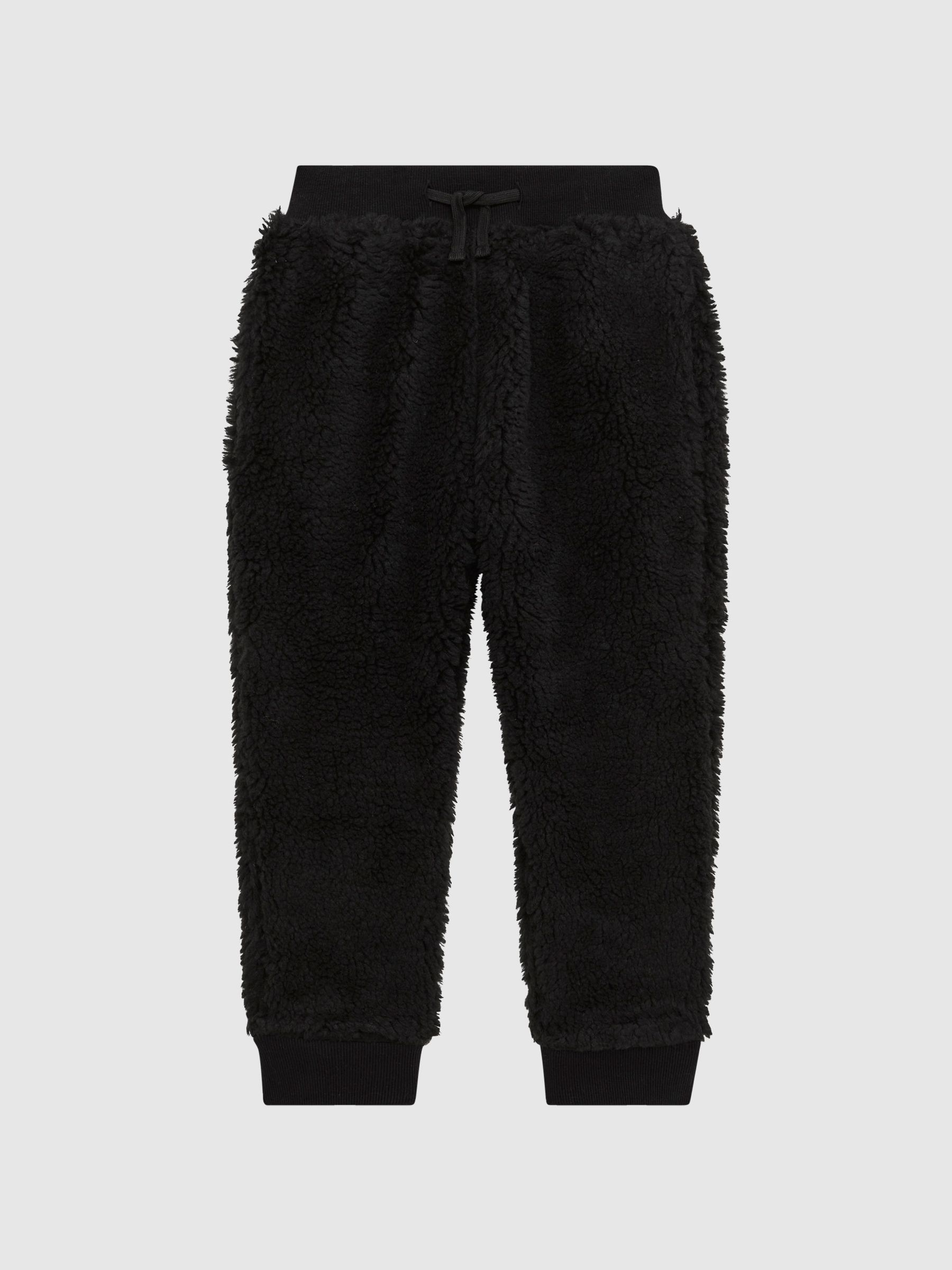 9-12 yrs Fleece Joggers in Black - Image 2 of 6