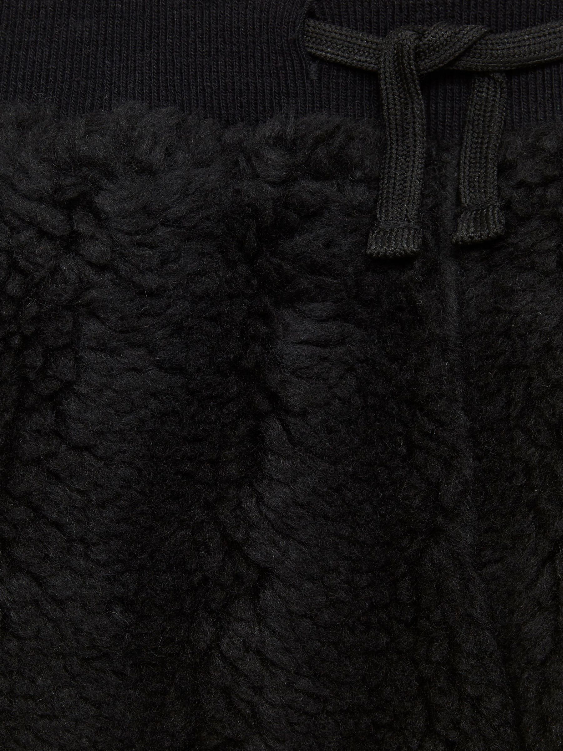 9-12 yrs Fleece Joggers in Black - Image 6 of 6