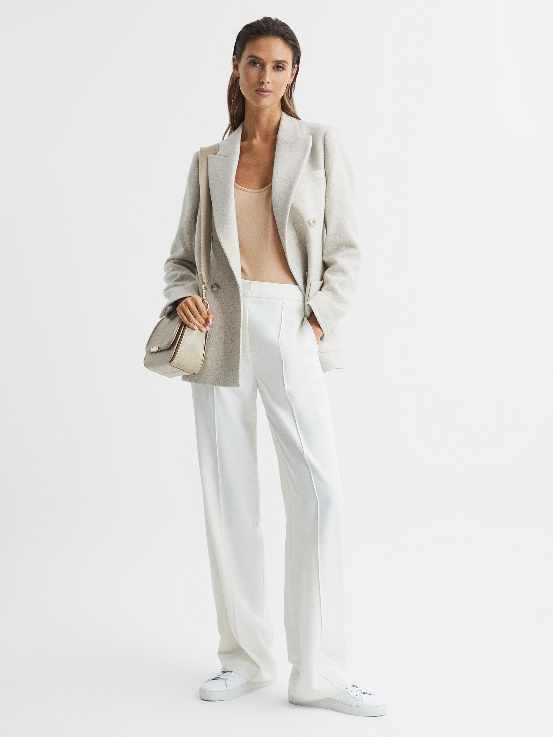 Scoop Neck Second Skin Vest Top in Nude - Image 7 of 7