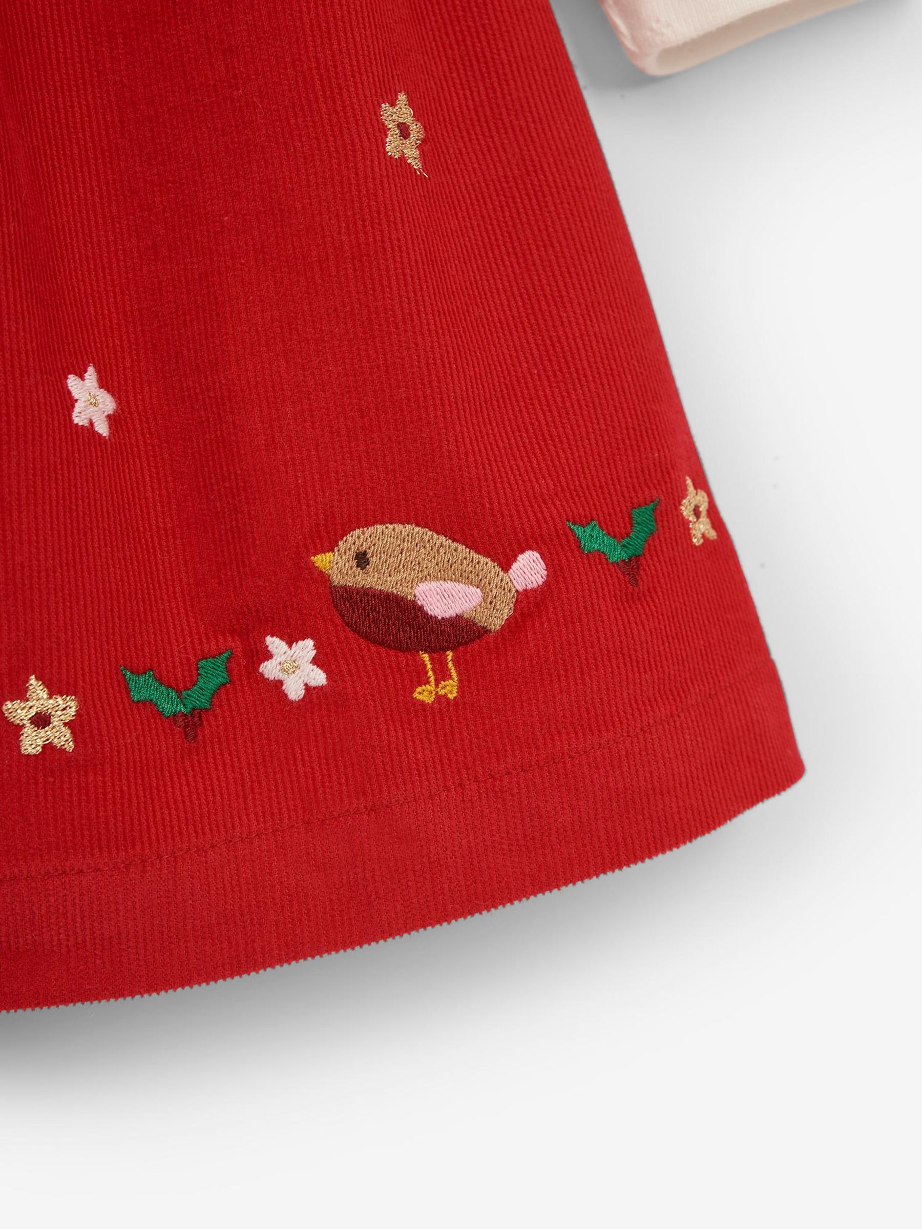 2-Piece Robin Baby Dress & Body Set in Red - Image 3 of 3