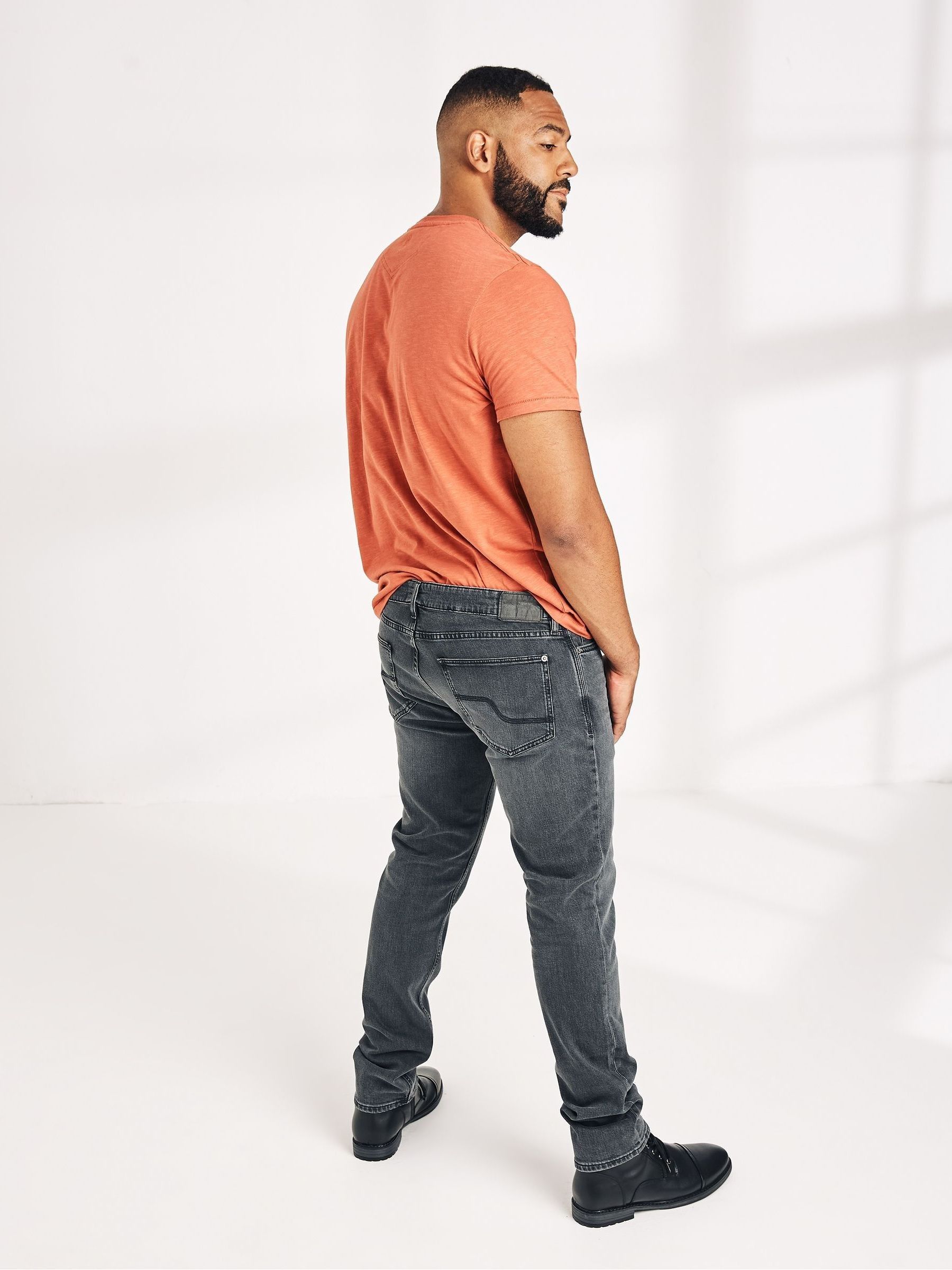 Grey Slim Wash Jeans - Image 2 of 4
