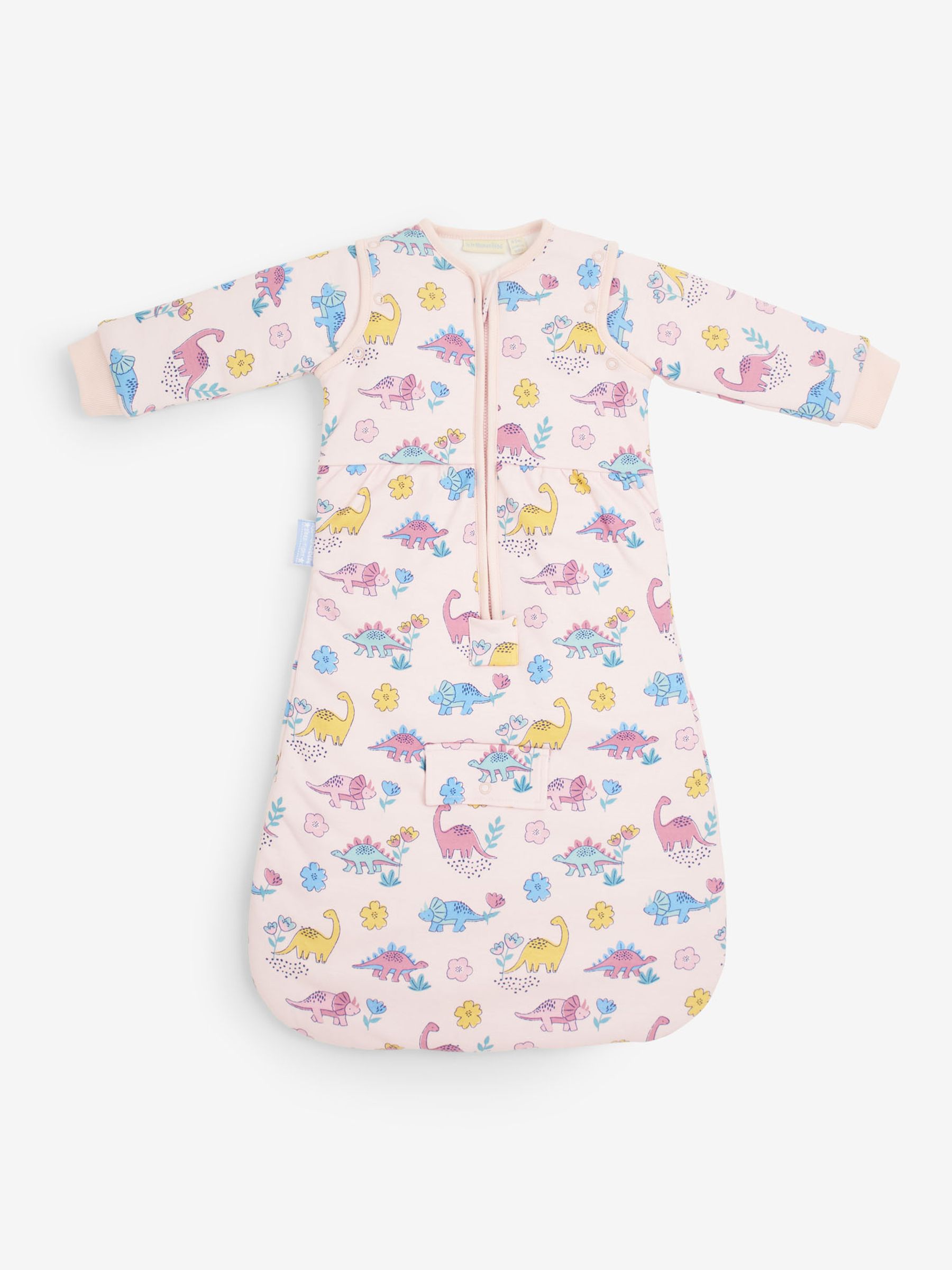 Pink Dino 2.5 Tog Travel Baby Sleeping Bag - Image 2 of 5