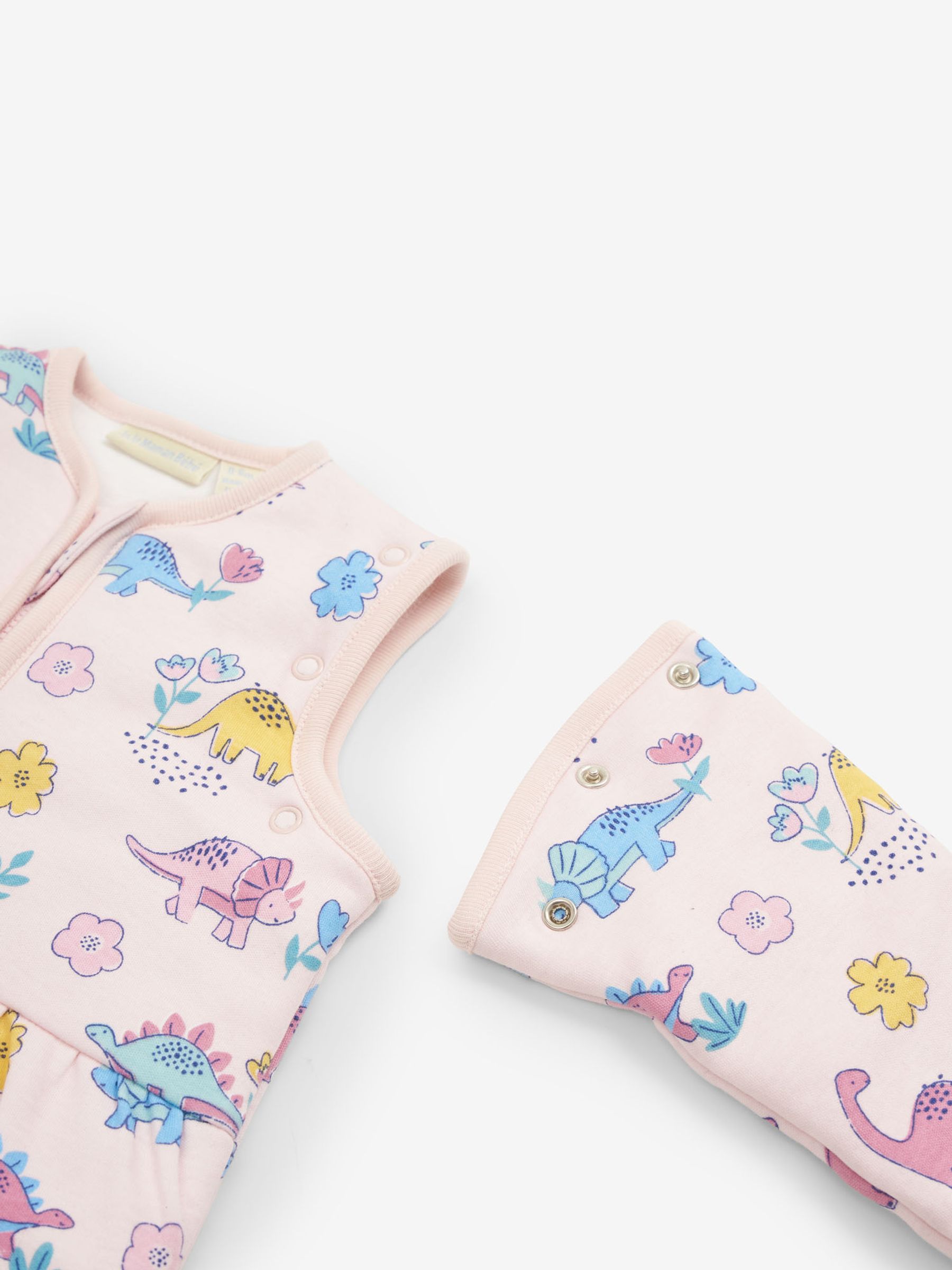 Pink Dino 2.5 Tog Travel Baby Sleeping Bag - Image 4 of 5