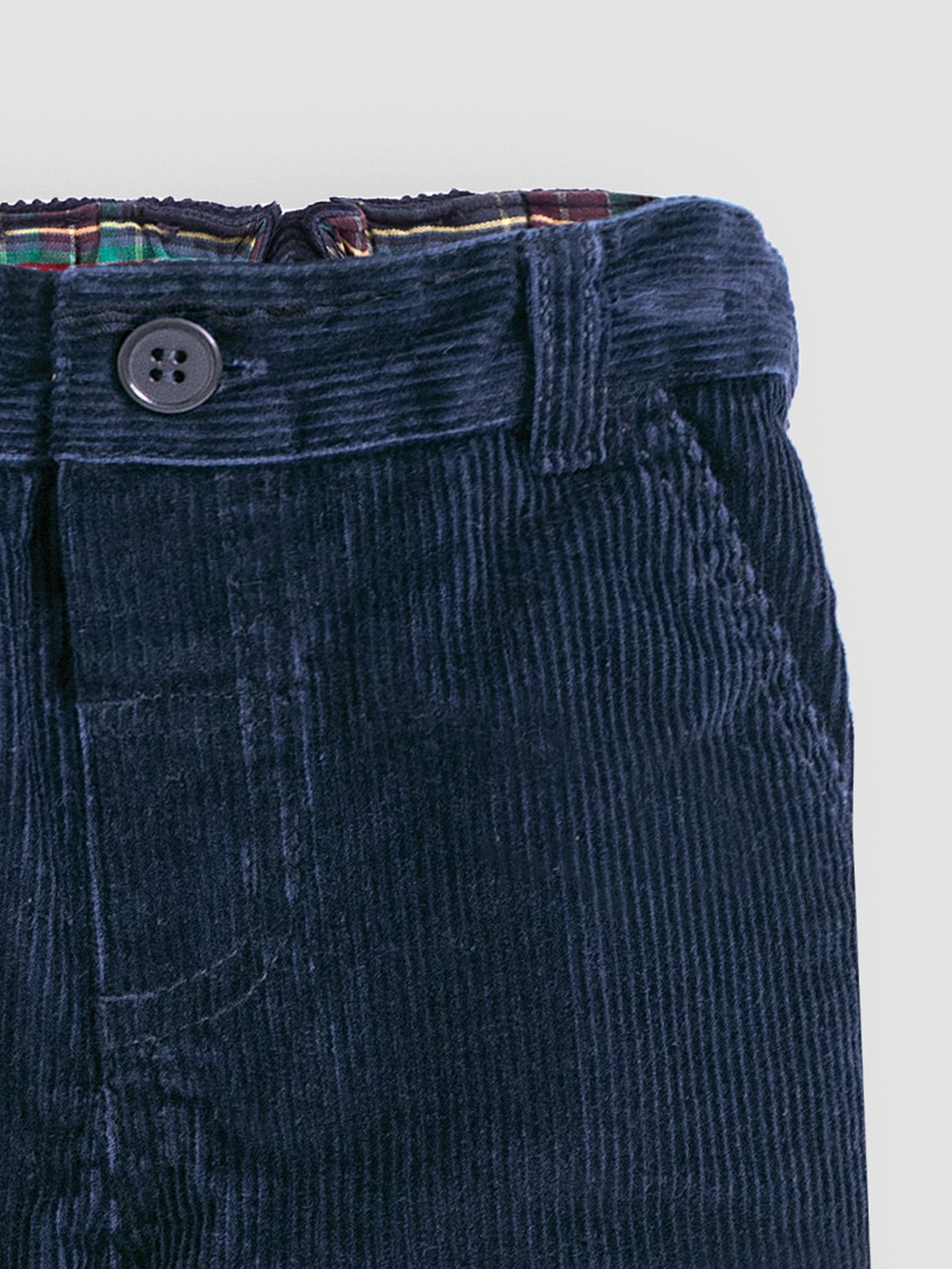 Navy Blue Classic Cord Trousers - Image 4 of 6
