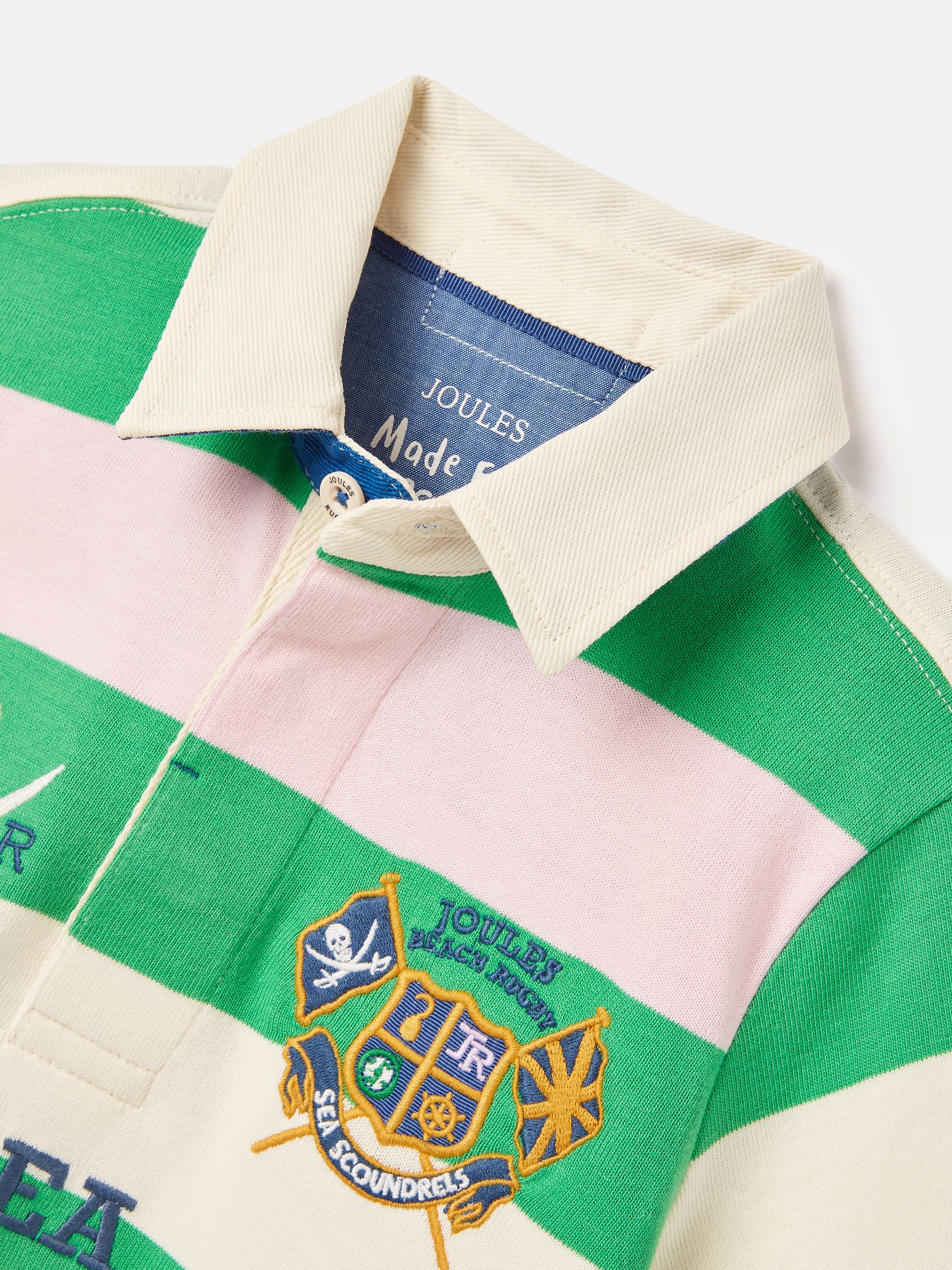 Boys' Tournament Green Rugby Jersey Polo Shirt - Image 3 of 6