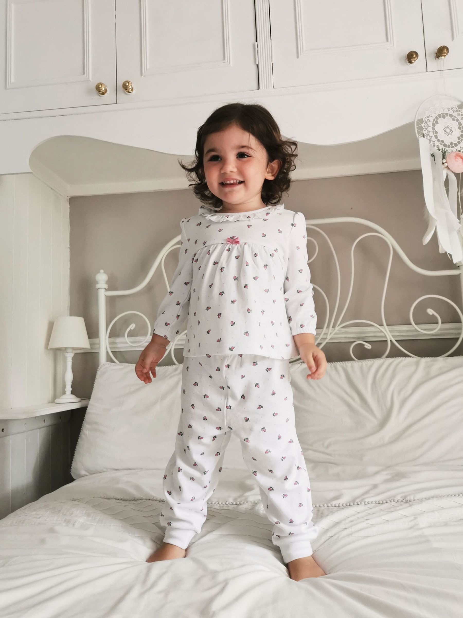 Pretty Print Jersey Pyjamas in Bud - Image 6 of 6