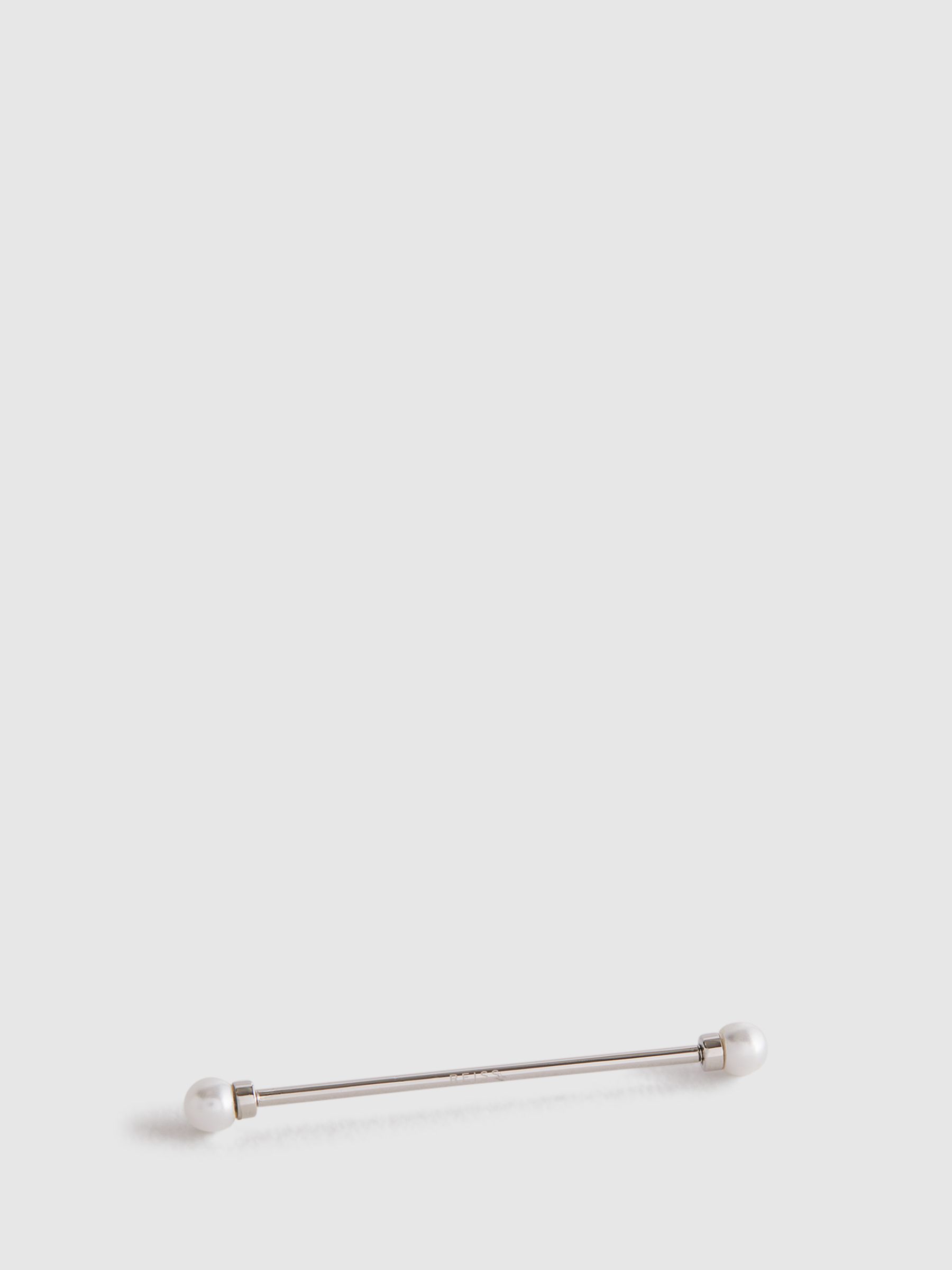 Pearl Collar Bar in Silver - Image 1 of 4