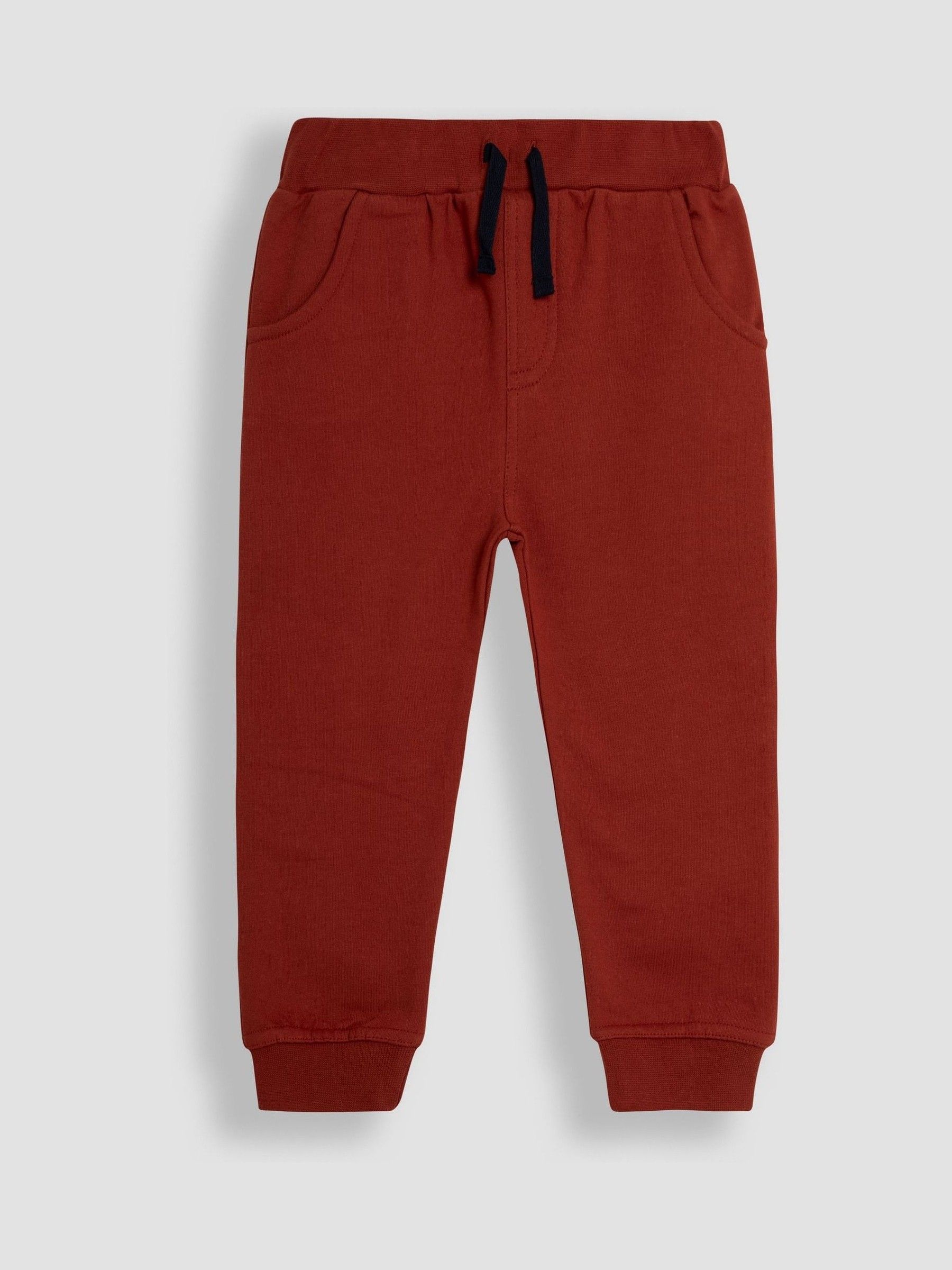 Rust and Navy Blue 100% Cotton Joggers 2 Pack - Image 2 of 7