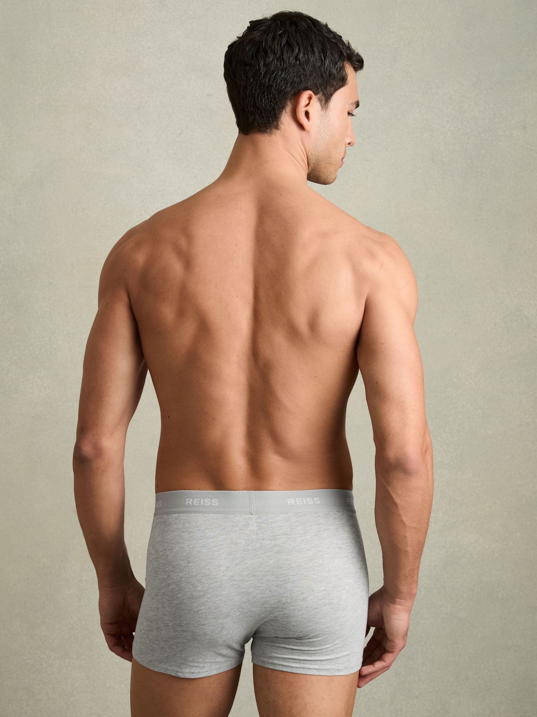 Three Pack of Organic Cotton Blend Boxers in Multi - Image 5 of 10