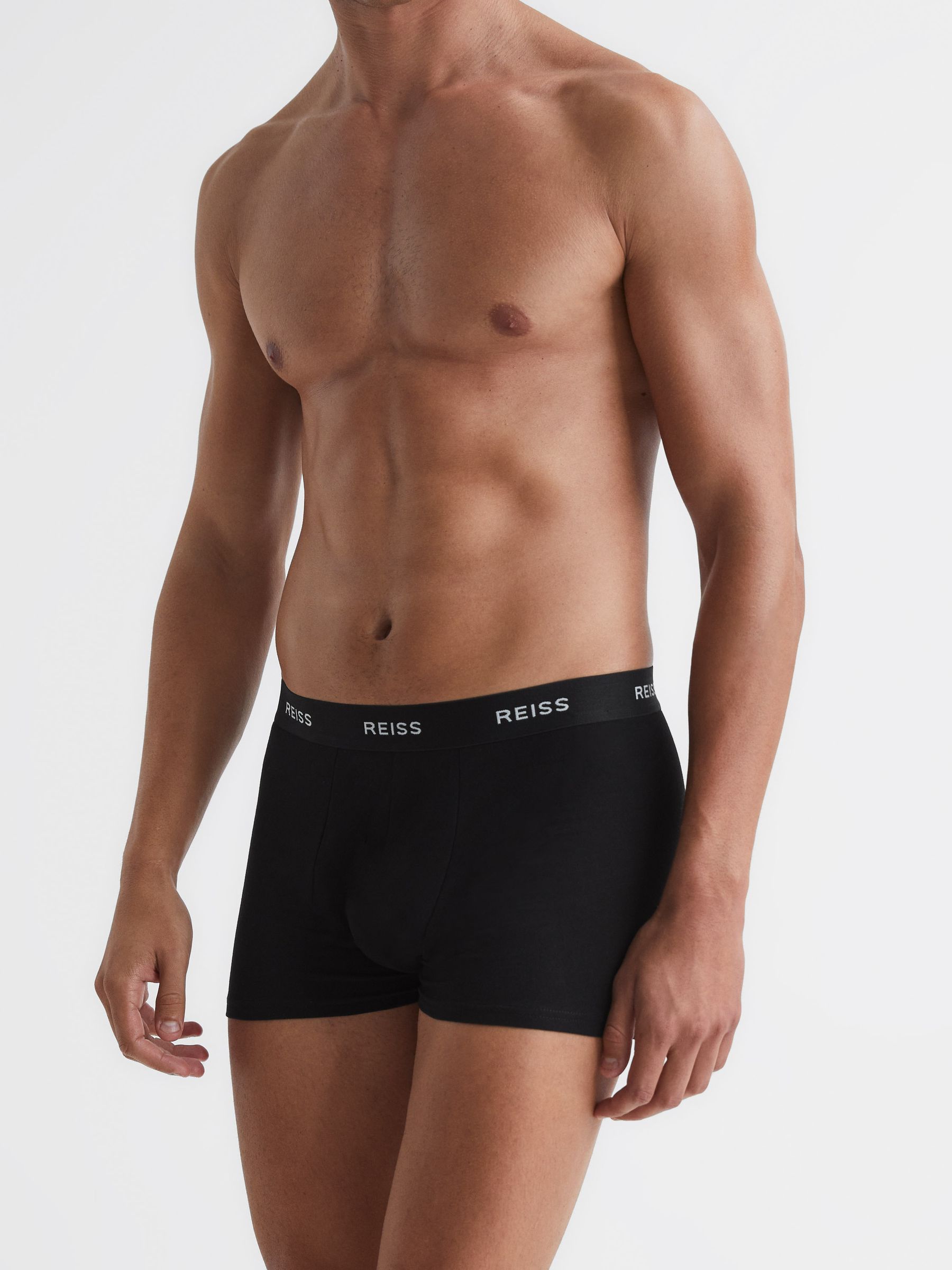Three Pack of Organic Cotton Blend Boxers in Multi - Image 6 of 10