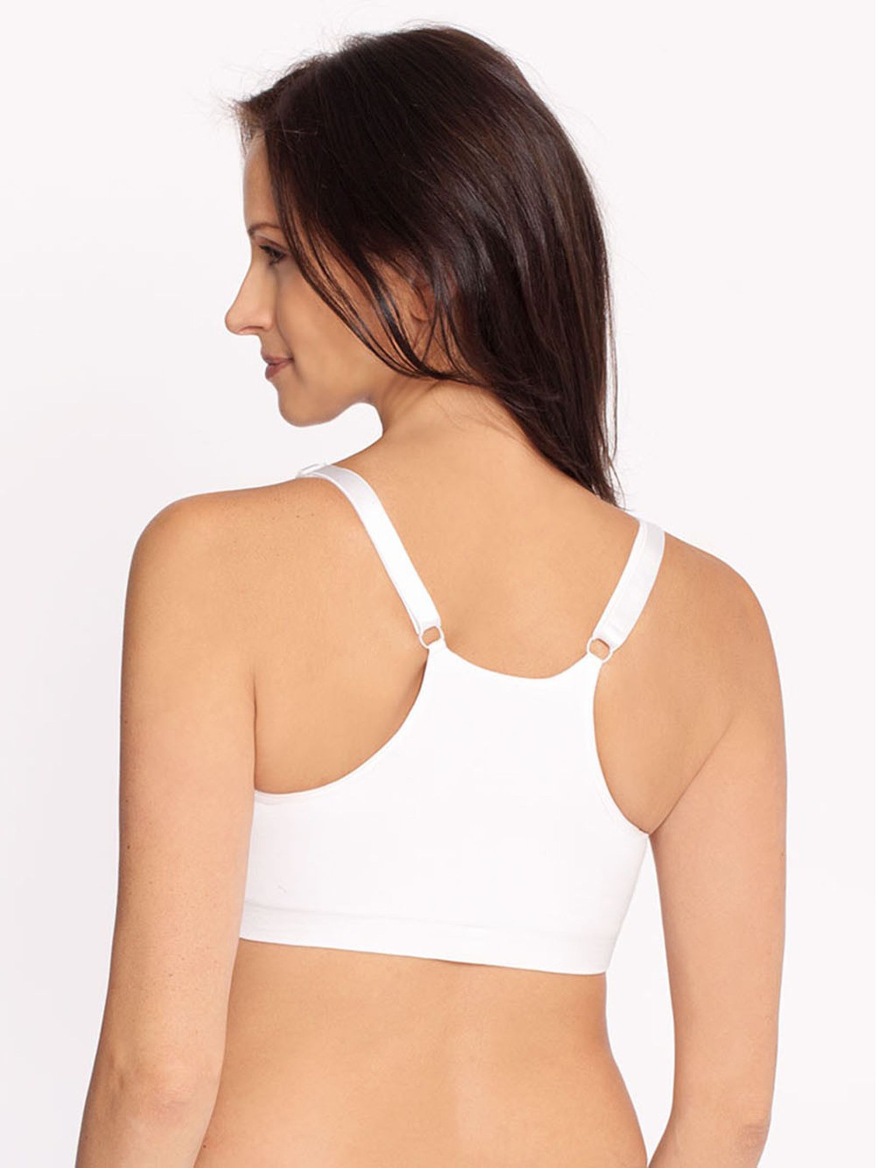 White Cotton Rich Seamless Maternity & Nursing Bra - Image 3 of 3