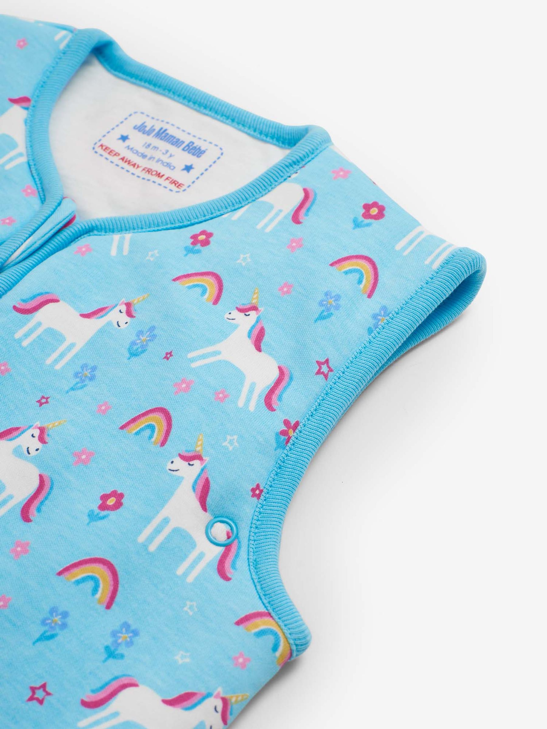Unicorn Print 2.5 Tog Toddler Sleeping Bag - Image 2 of 3