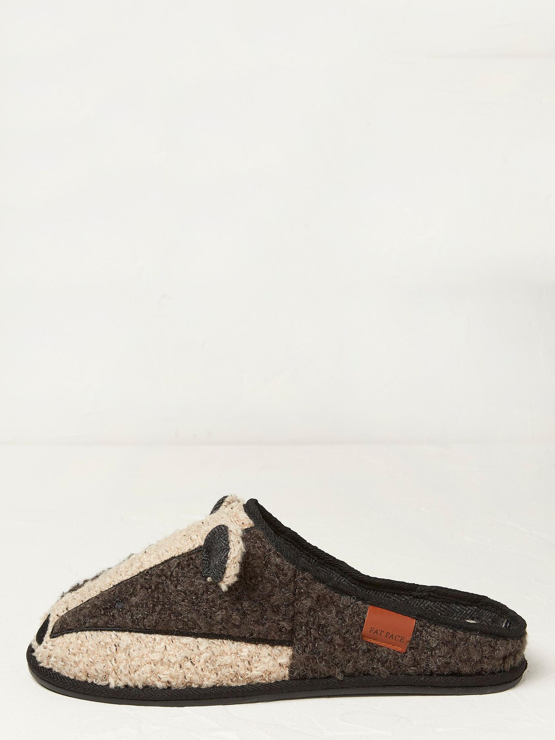 Grey Boris Badger Slippers - Image 1 of 4