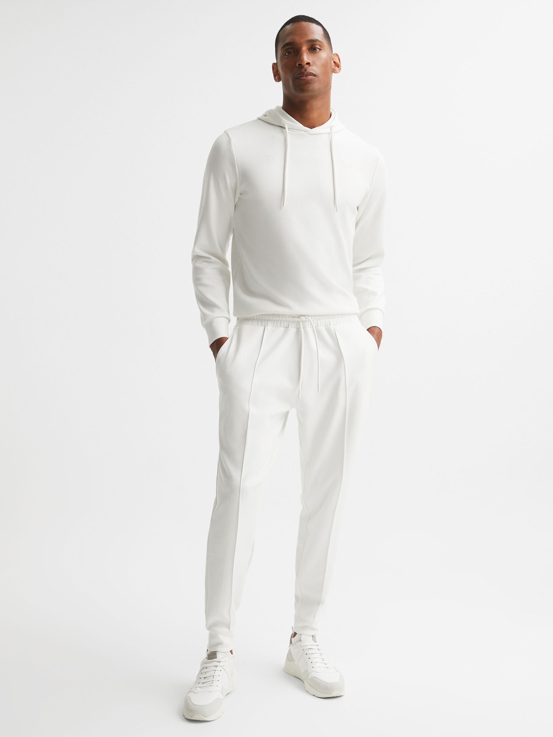 Castore Bonded Joggers in White - Image 3 of 6