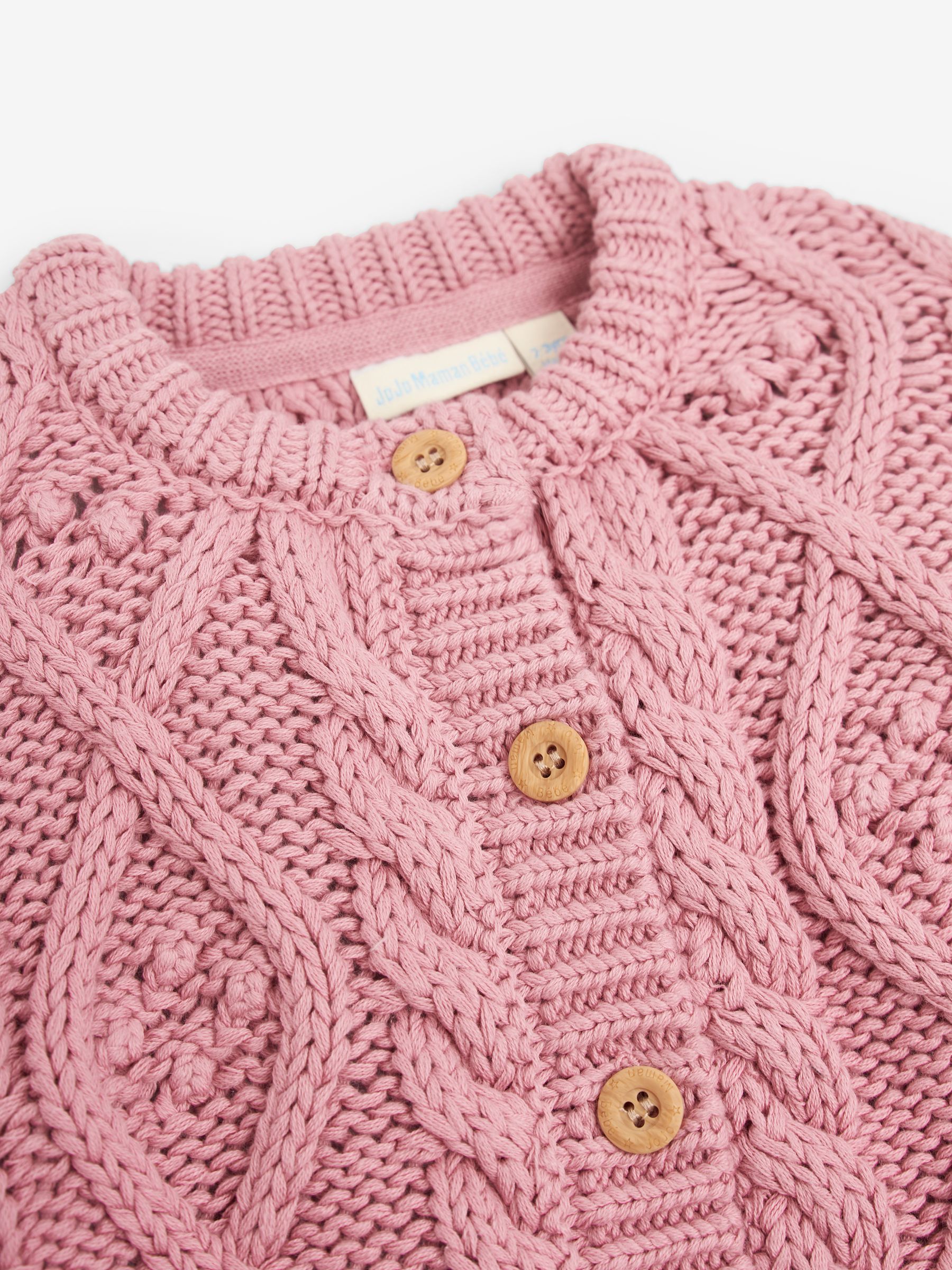 Pink Cosy Cable Cardigan - Image 4 of 4