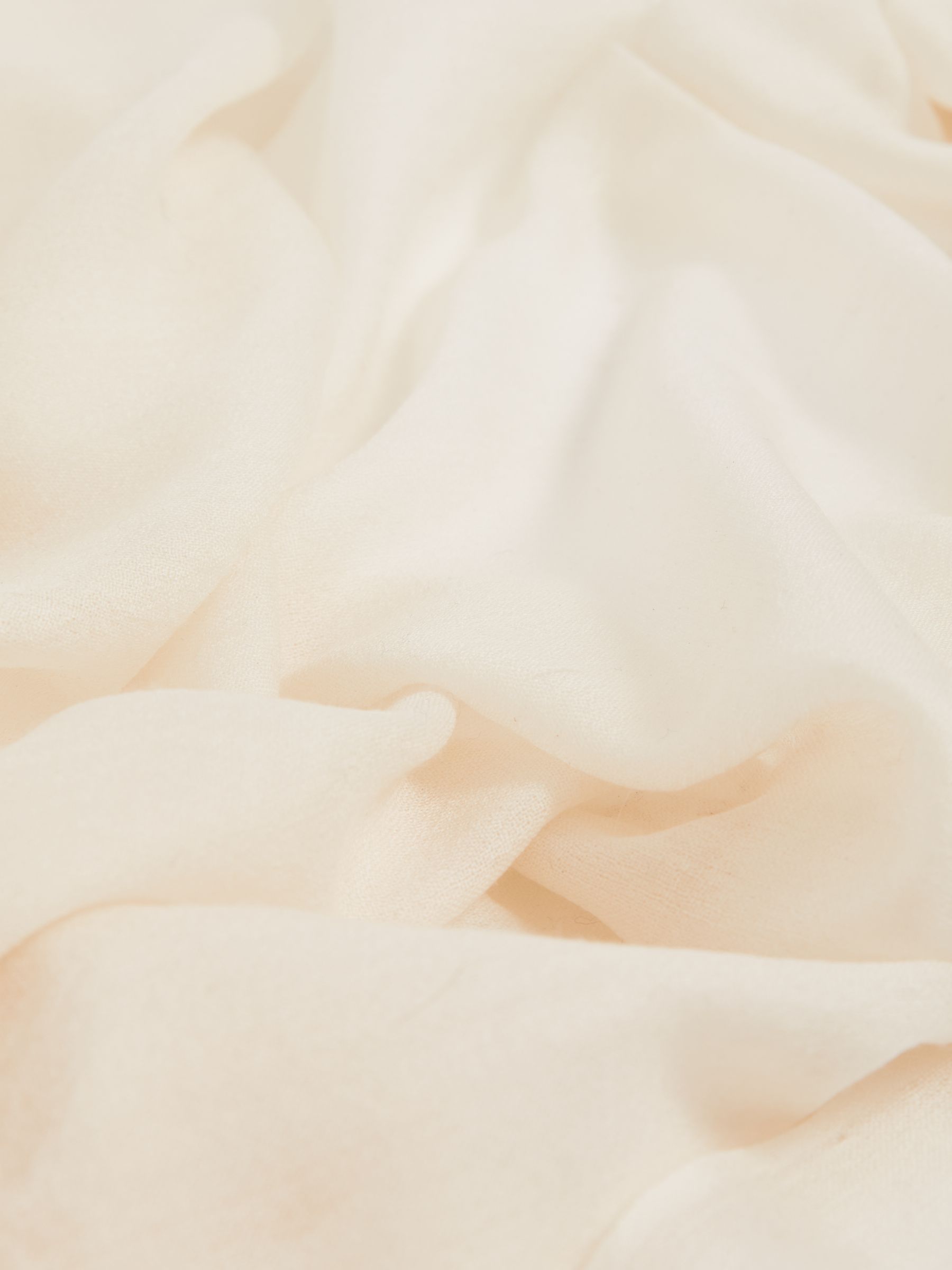 Wool-Cashmere Lightweight Scarf in Off White - Image 5 of 5