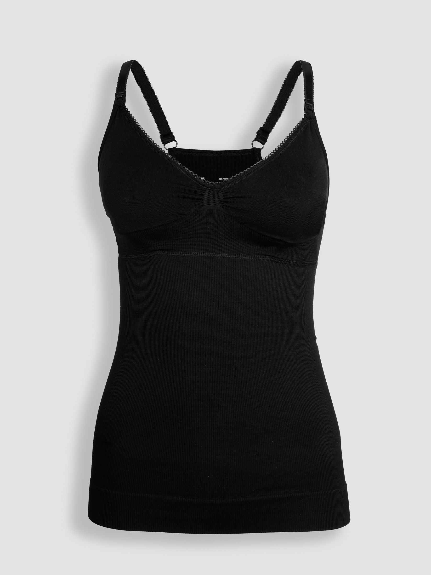 Black Seamless Postnatal Support Nursing Vest - Image 4 of 6