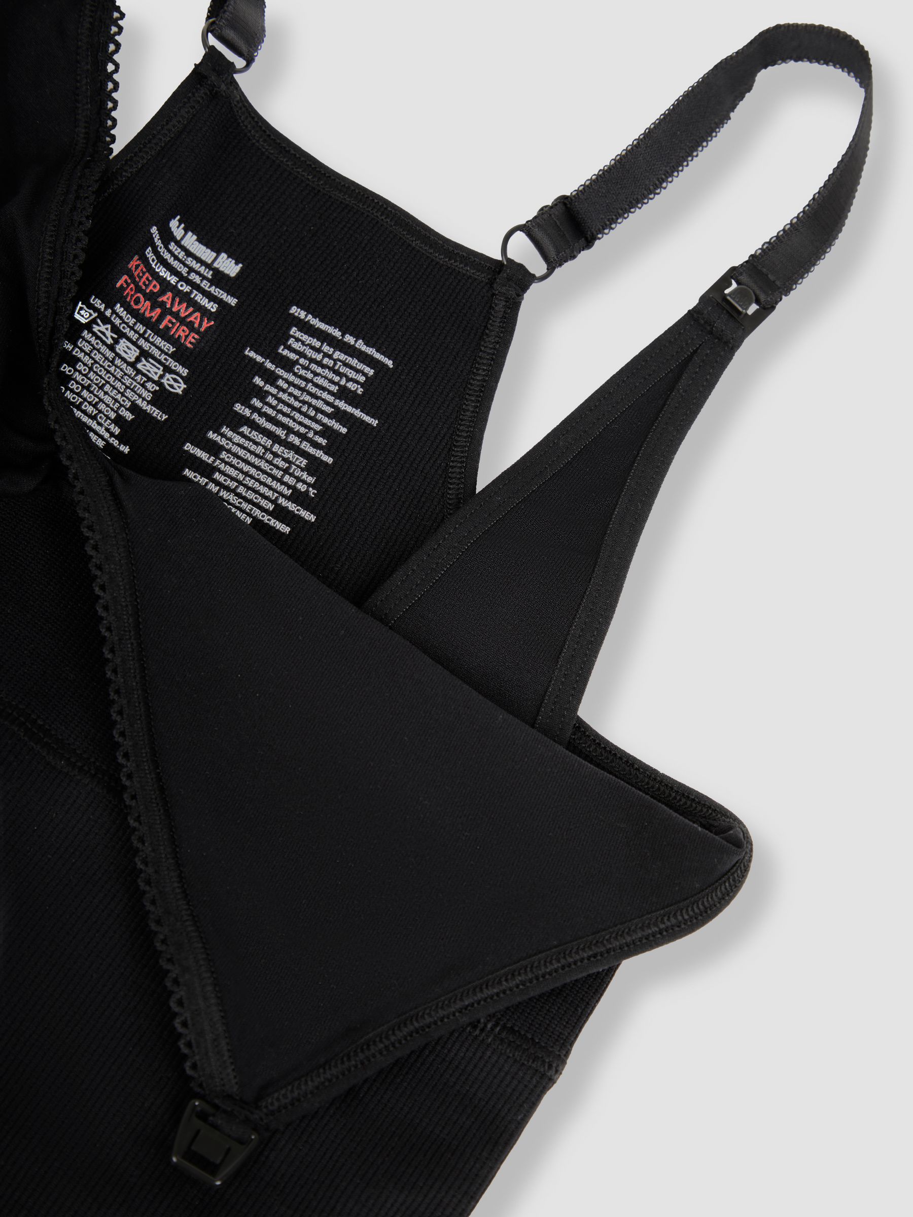 Black Seamless Postnatal Support Nursing Vest - Image 6 of 6