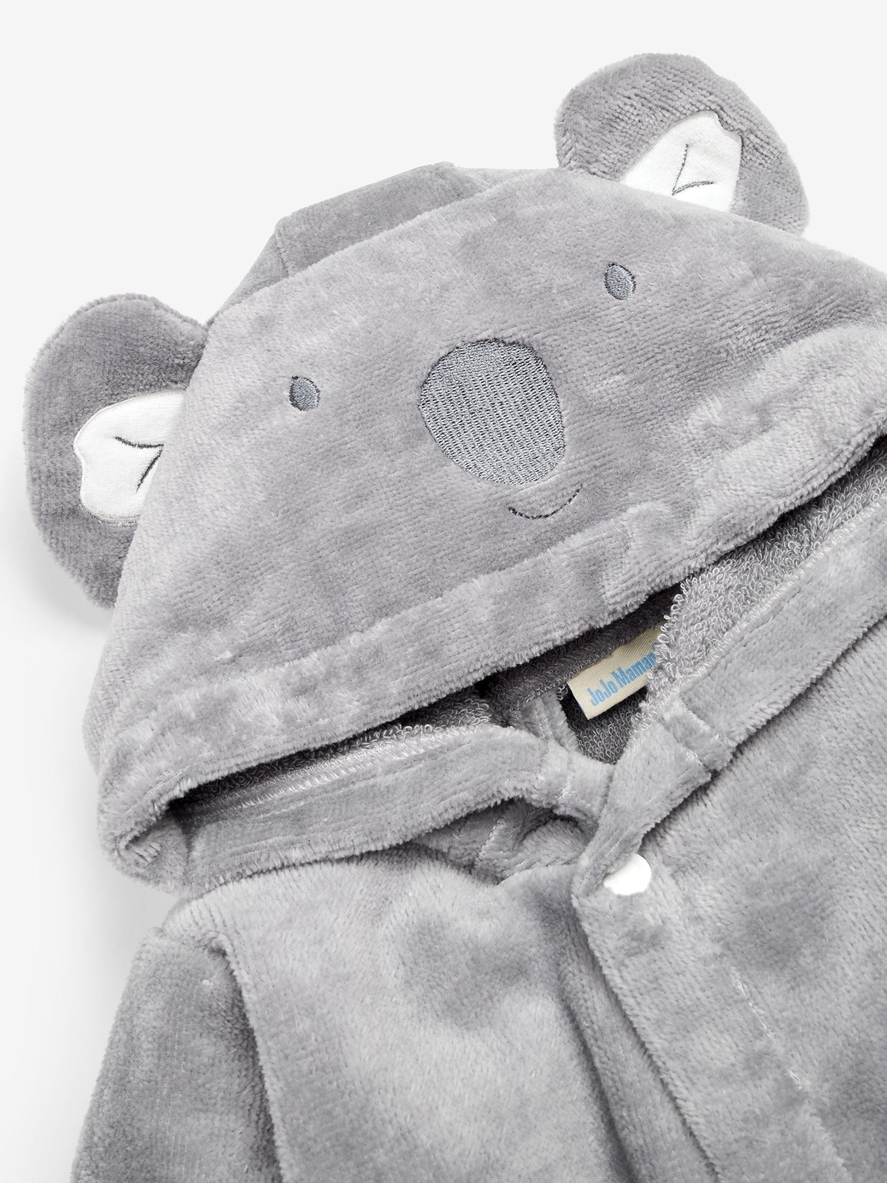 Grey Koala Cotton Towelling Robe - Image 3 of 4