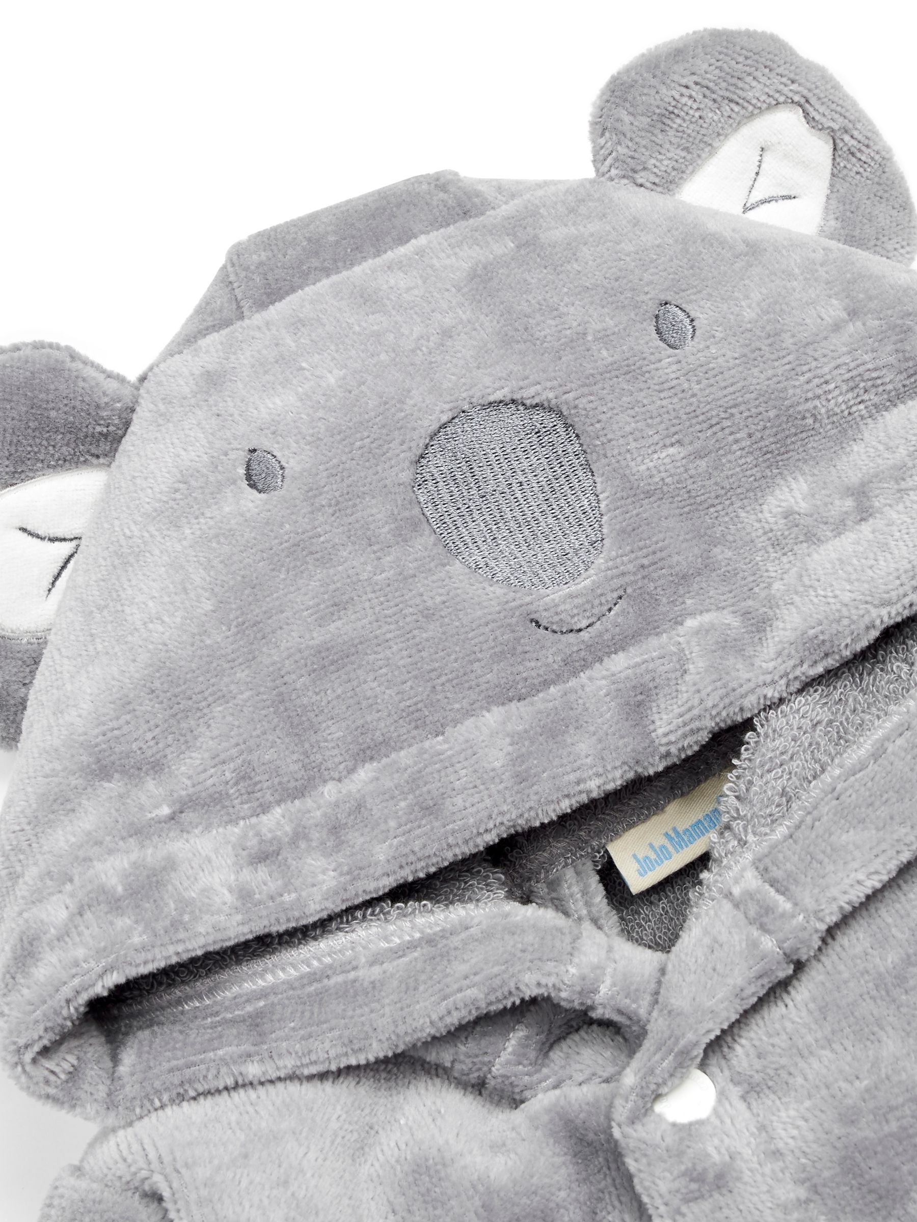 Grey Koala Cotton Towelling Robe - Image 4 of 4