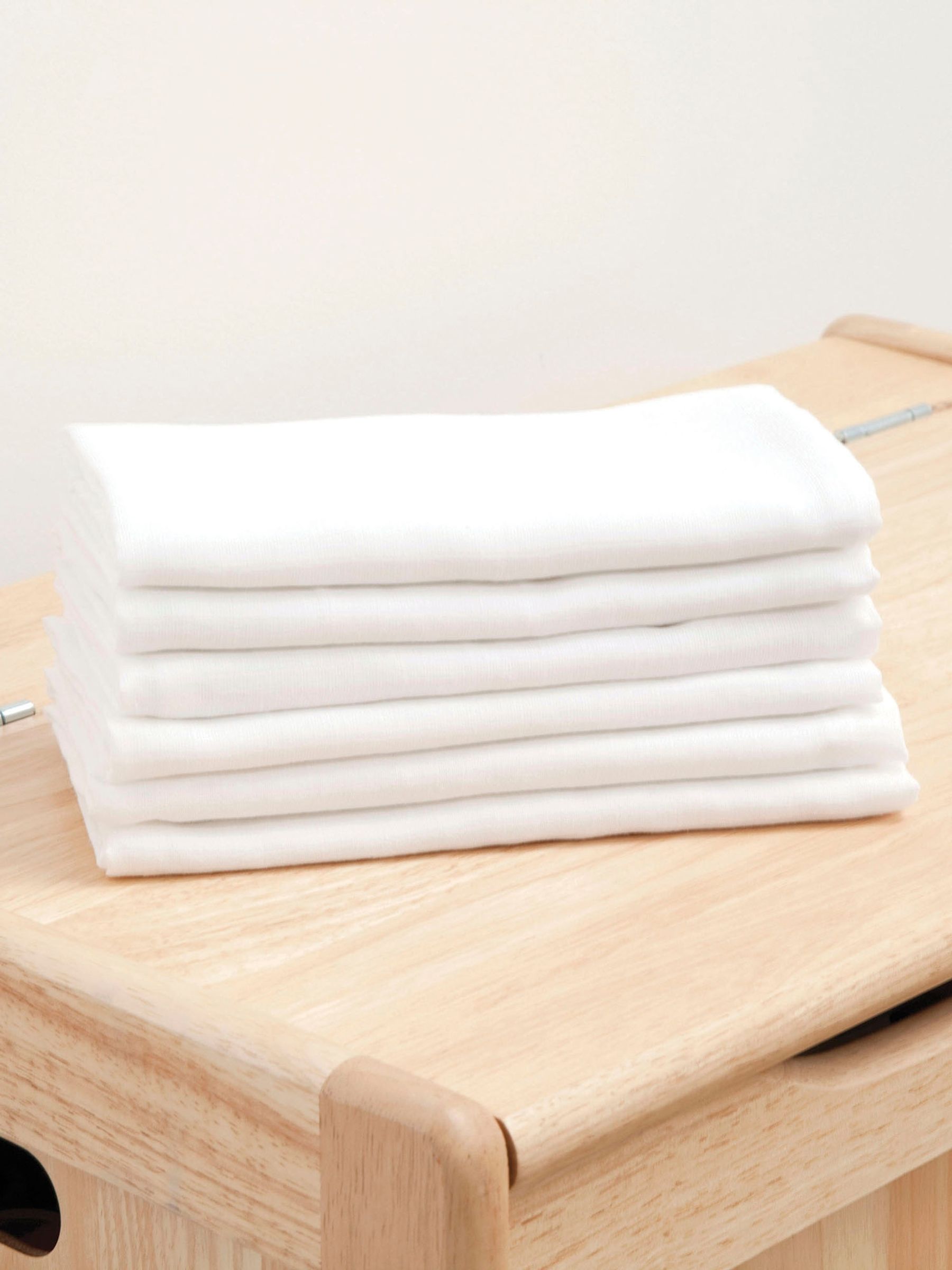 6-Pack White Muslin Squares - Image 2 of 3