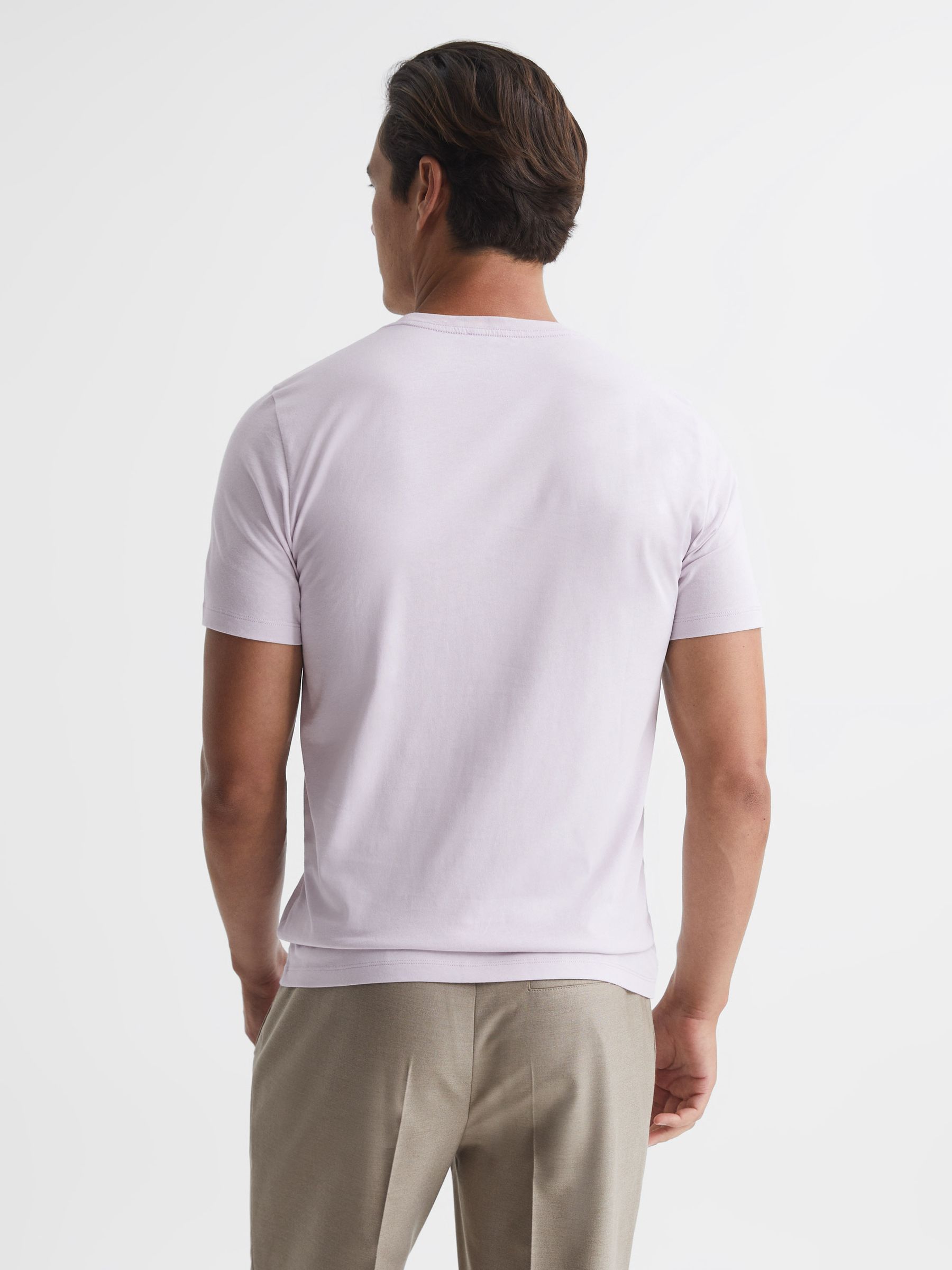 Crew Neck T-shirt in Lilac - Image 5 of 6