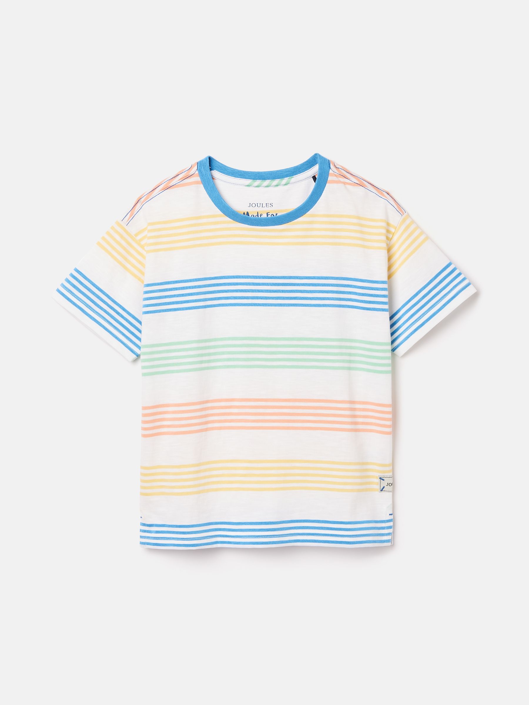 Boys' Laundered Multi Short Sleeve Crew Neck Striped T-Shirt - Image 1 of 6