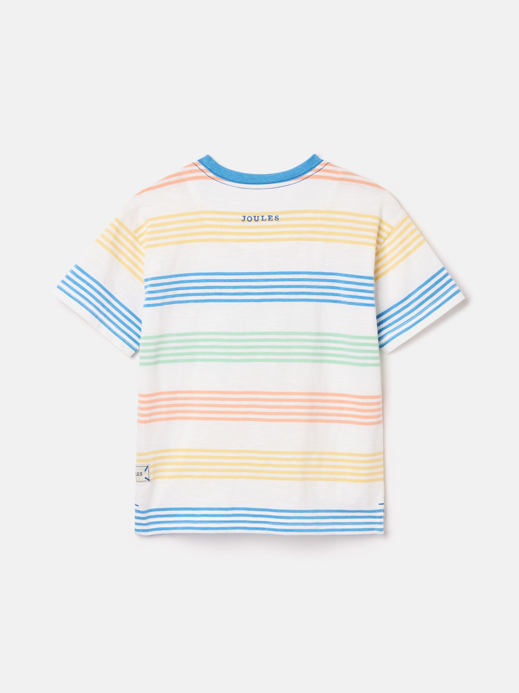 Boys' Laundered Multi Short Sleeve Crew Neck Striped T-Shirt - Image 2 of 6
