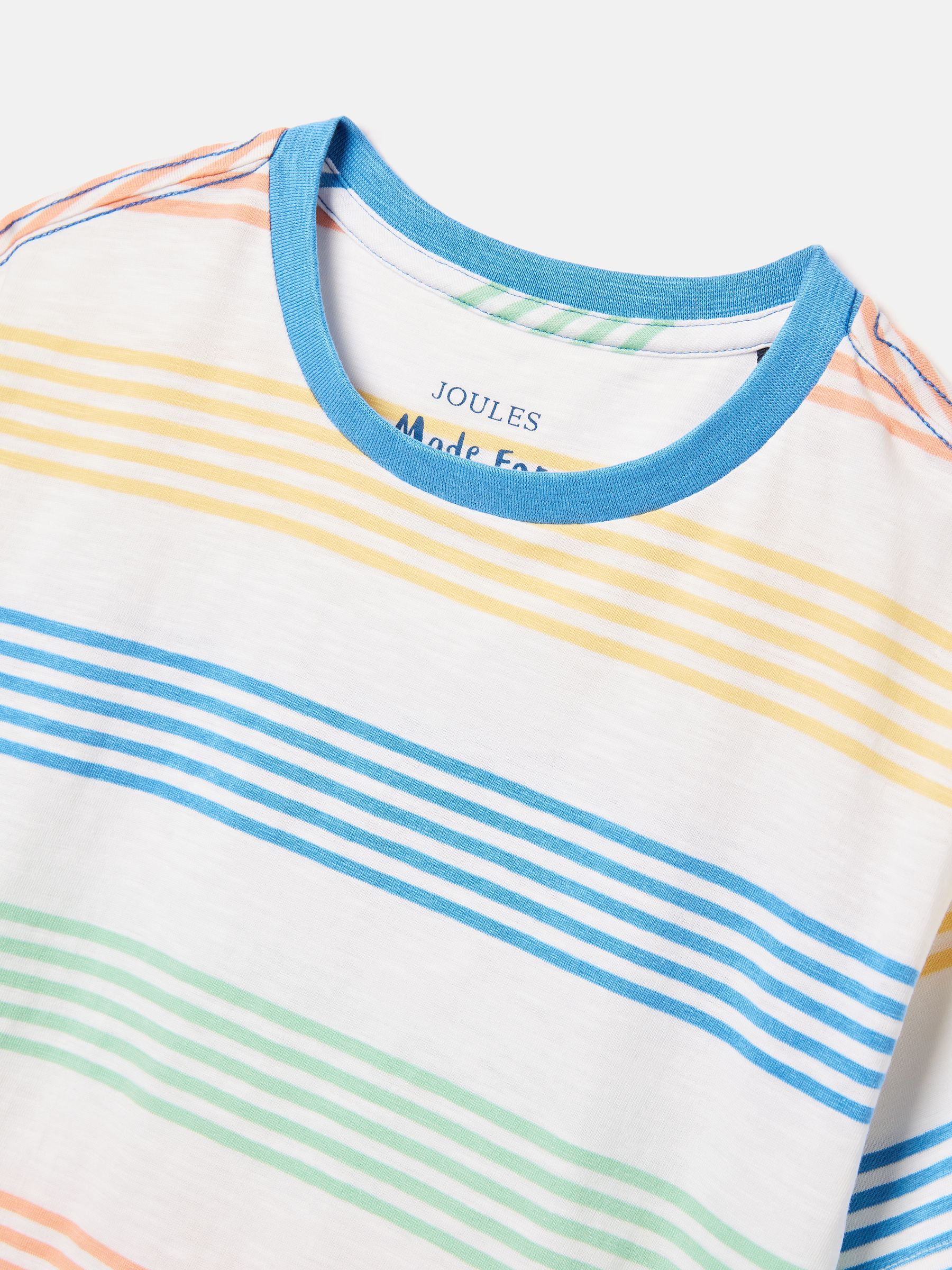 Boys' Laundered Multi Short Sleeve Crew Neck Striped T-Shirt - Image 3 of 6