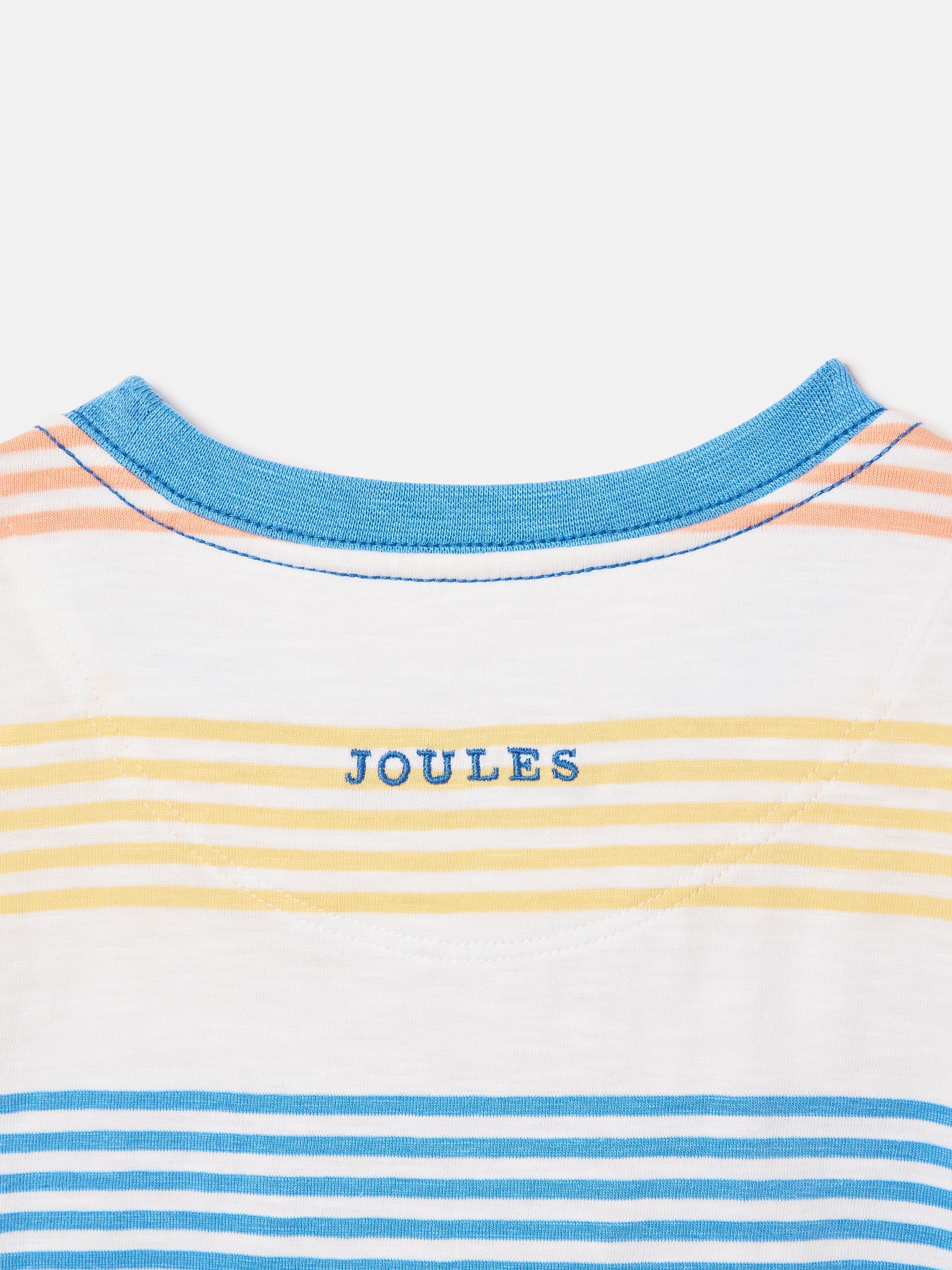 Boys' Laundered Multi Short Sleeve Crew Neck Striped T-Shirt - Image 4 of 6