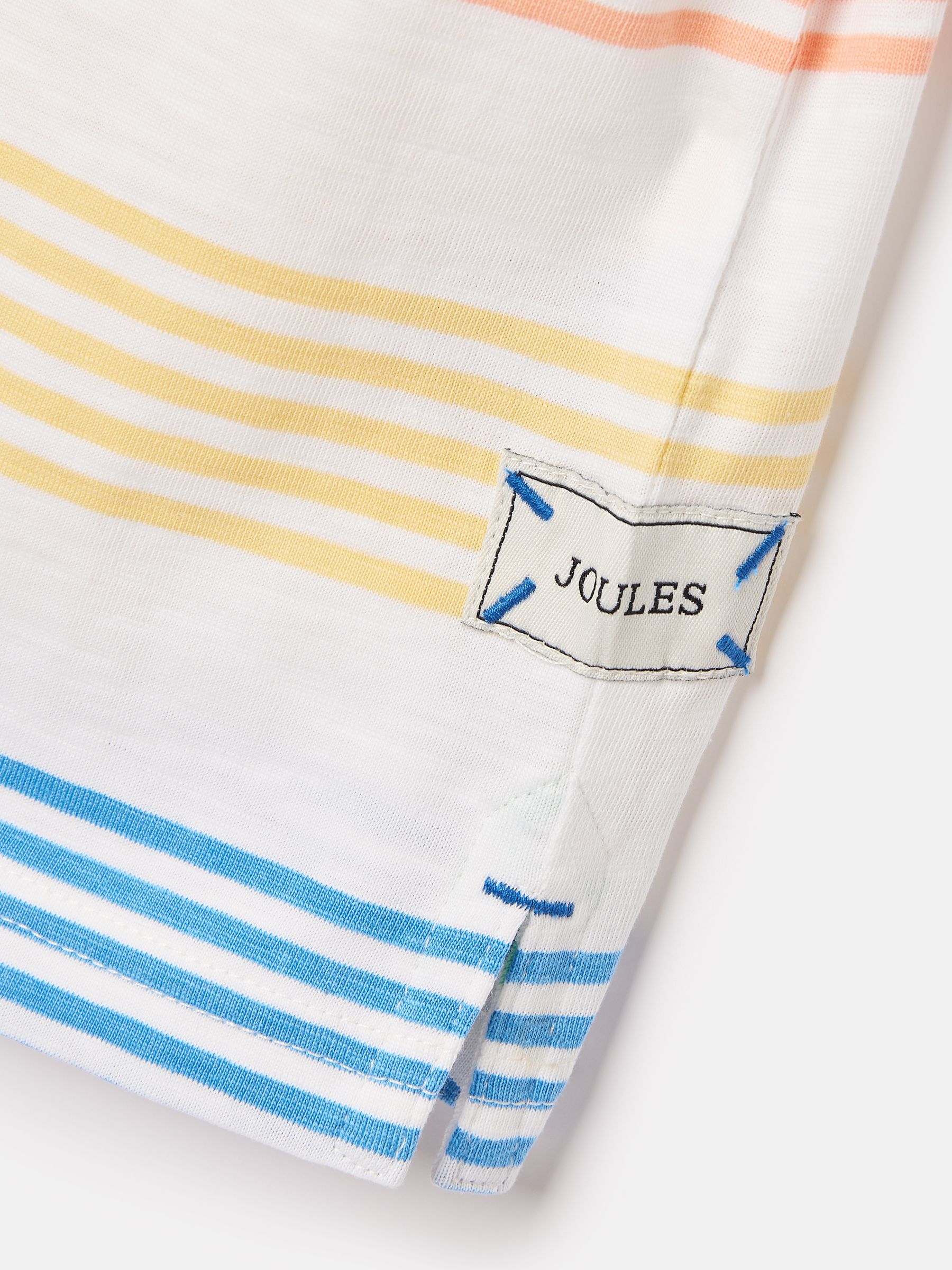 Boys' Laundered Multi Short Sleeve Crew Neck Striped T-Shirt - Image 6 of 6