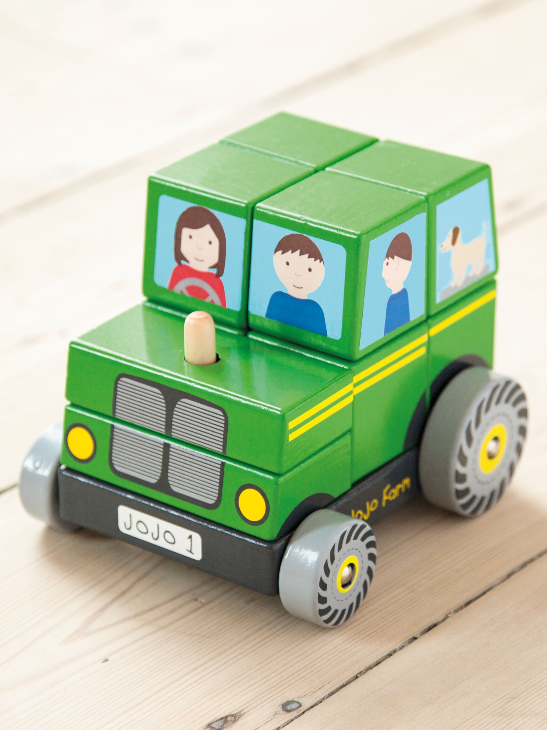 Farm Tractor Wooden Block Stacker - Image 2 of 3