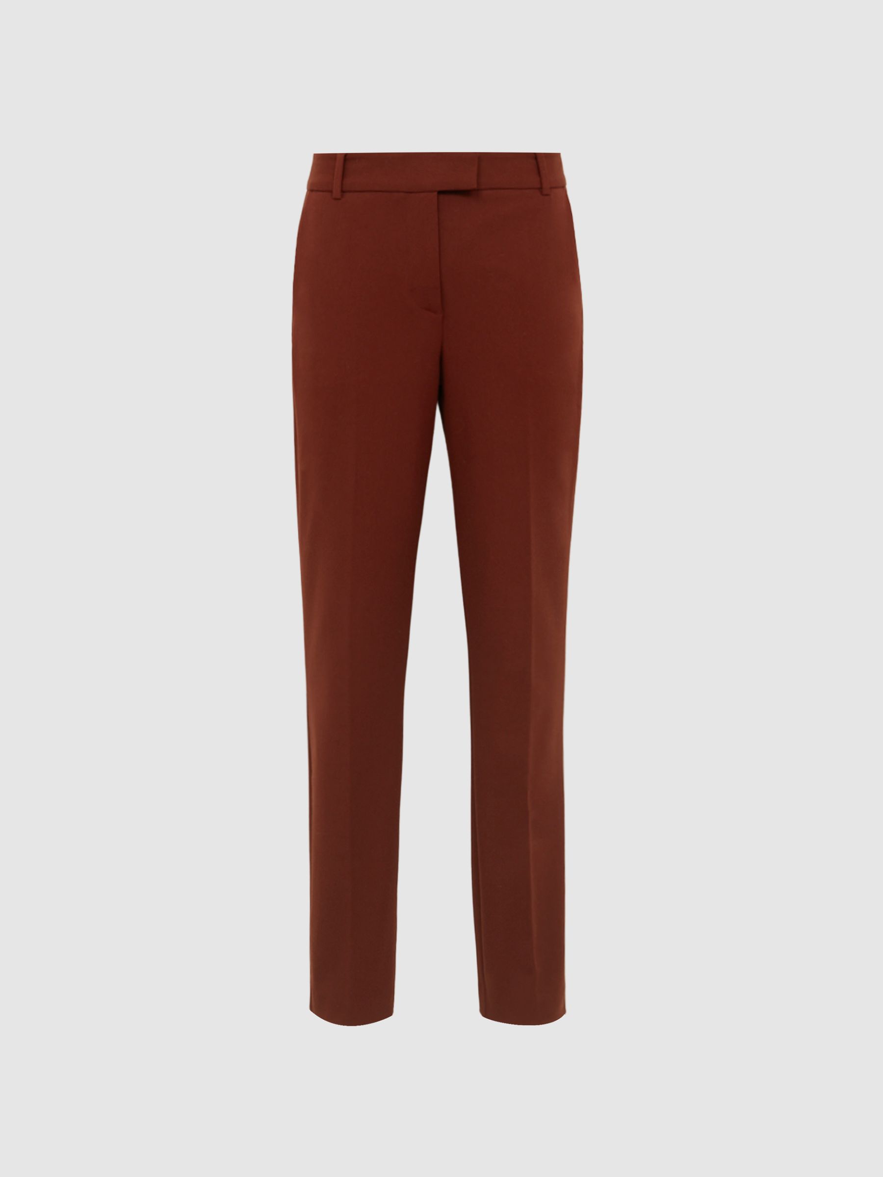 Slim Fit Tailored Trousers in Red - Image 2 of 5