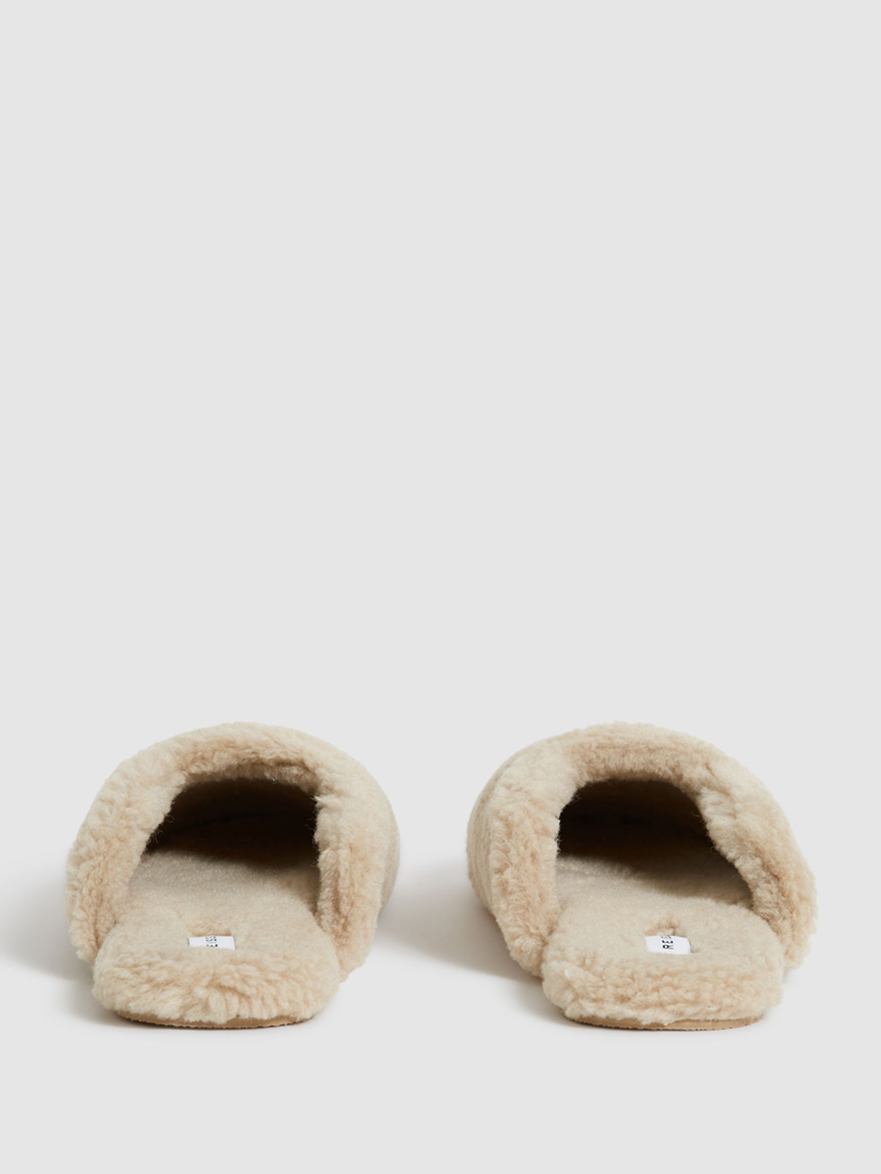 Faux Shearling Slippers in Camel - Image 6 of 6
